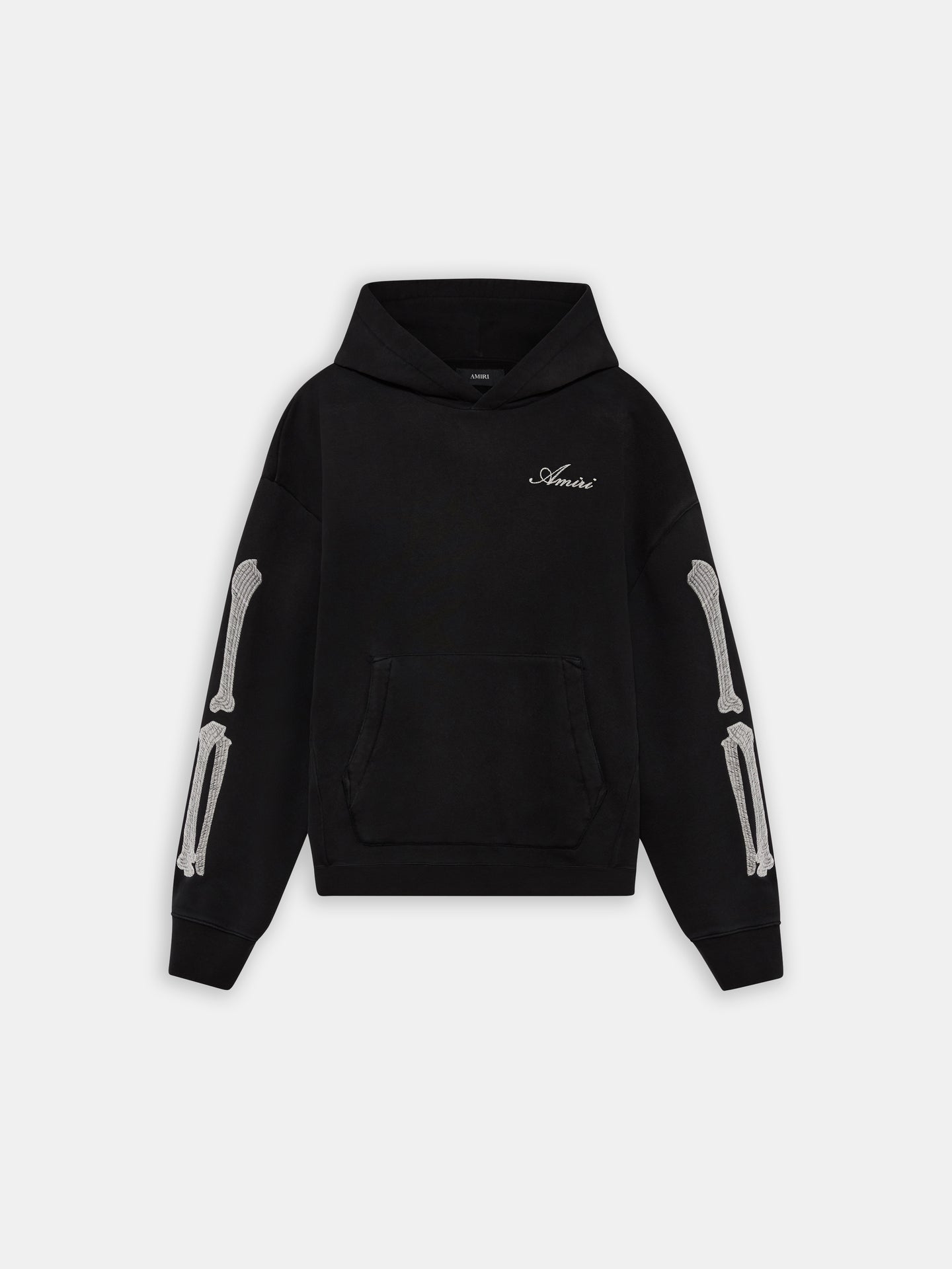 BONES OVERSIZED HOODIE - Black