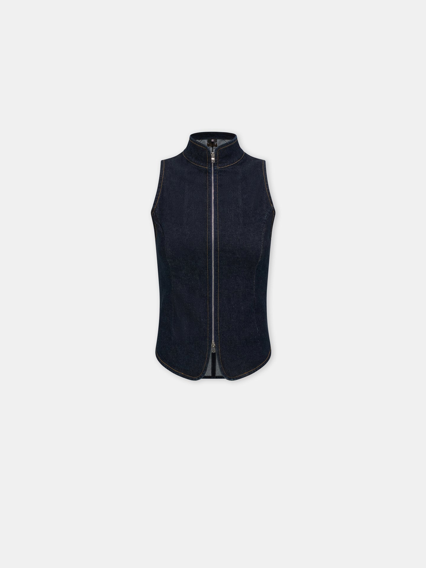 WOMEN - WOMEN'S AMIRI RAW DENM ZIP TOP - Raw Indigo