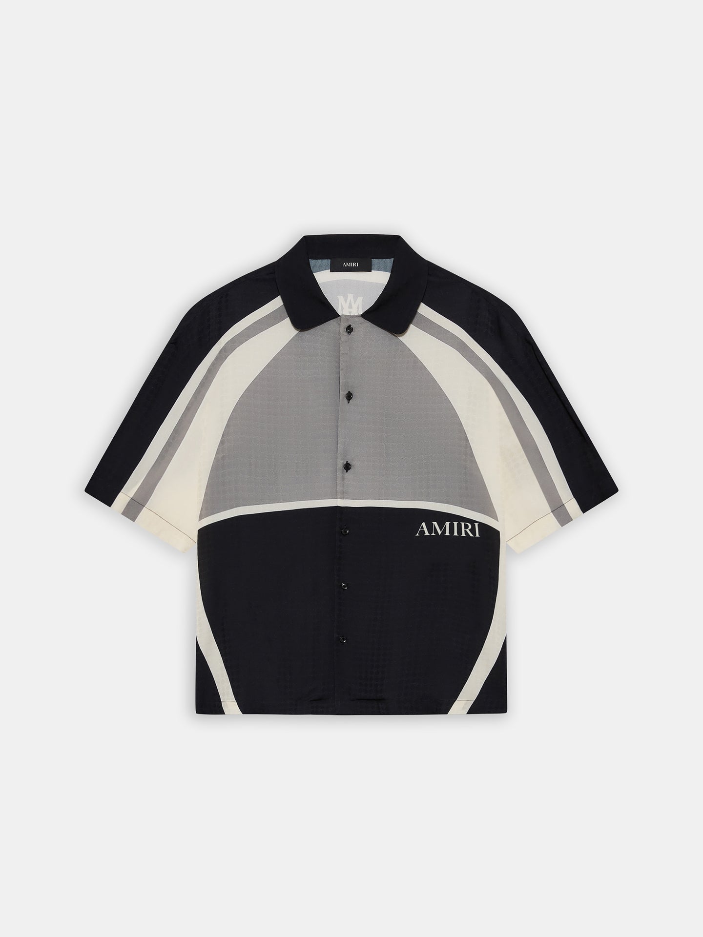 MA QUAD PANEL OVERSIZED CAMP SHIRT - Black