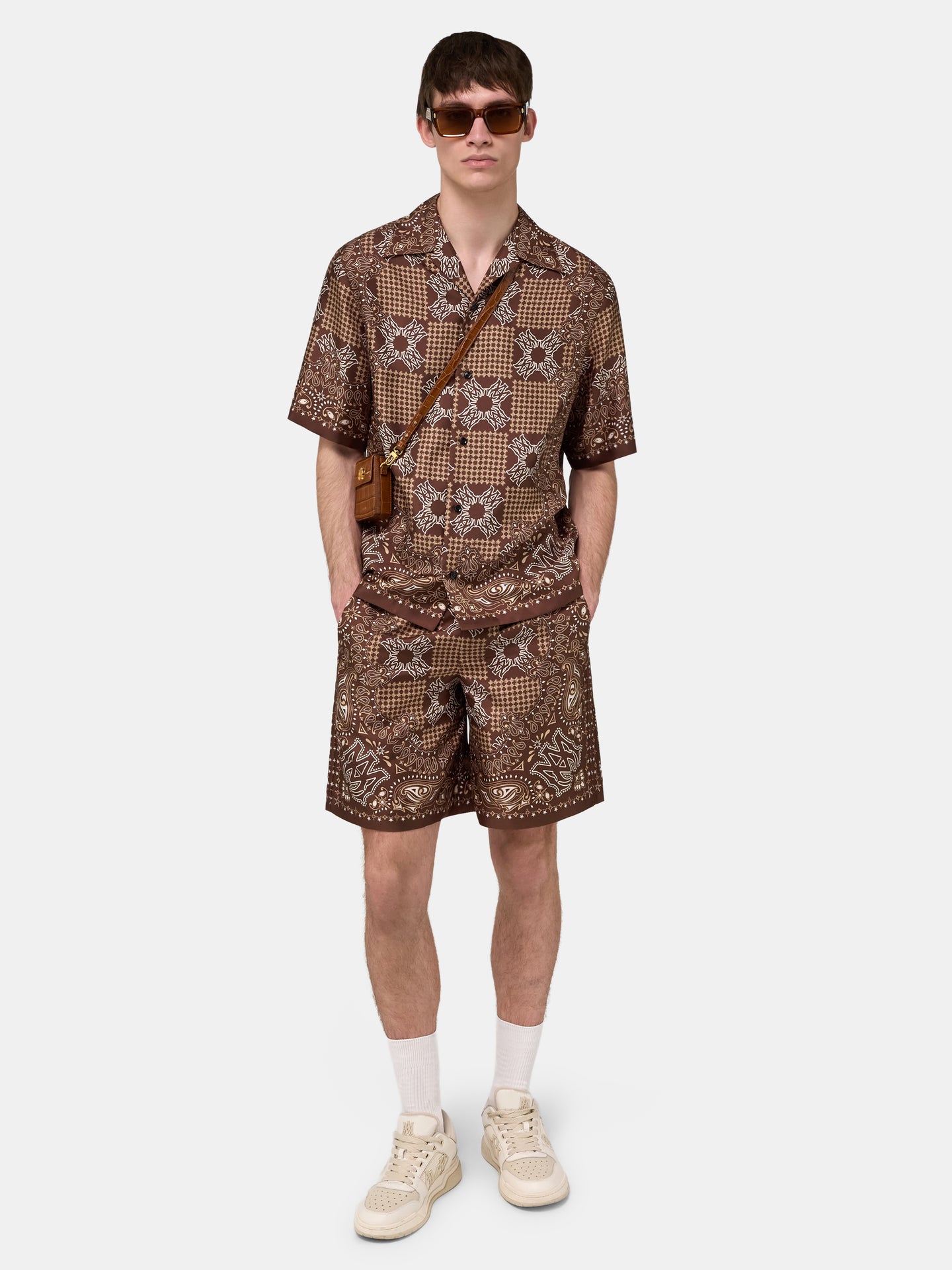 MA CHECK SHORT - Tobacco