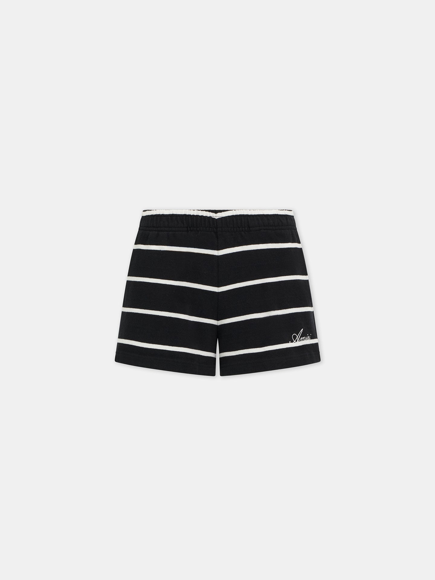 WOMEN - WOMEN'S STRIPED SWEATSHORT - Black