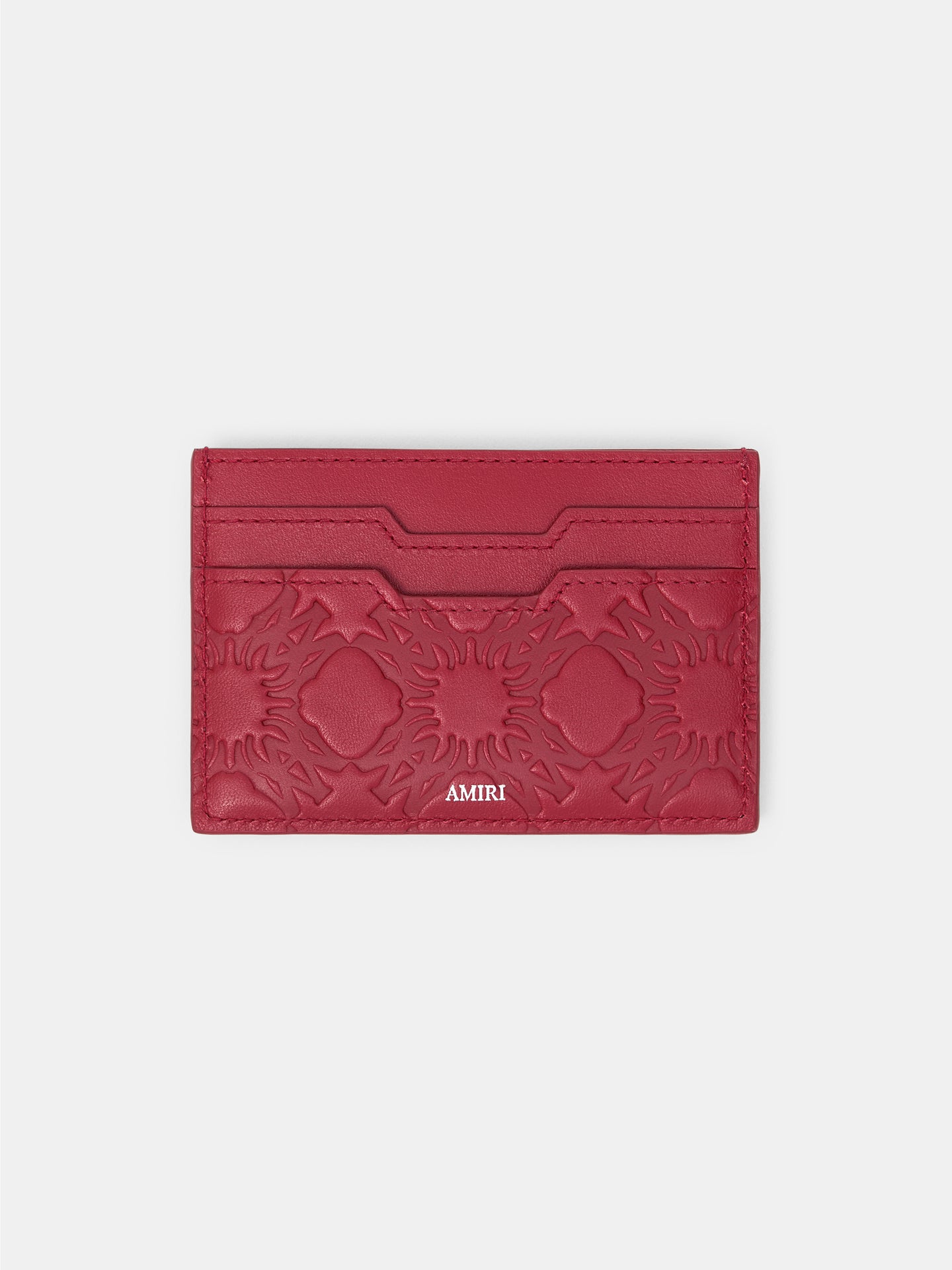 MA QUAD LEATHER CARD HOLDER - Red Rose