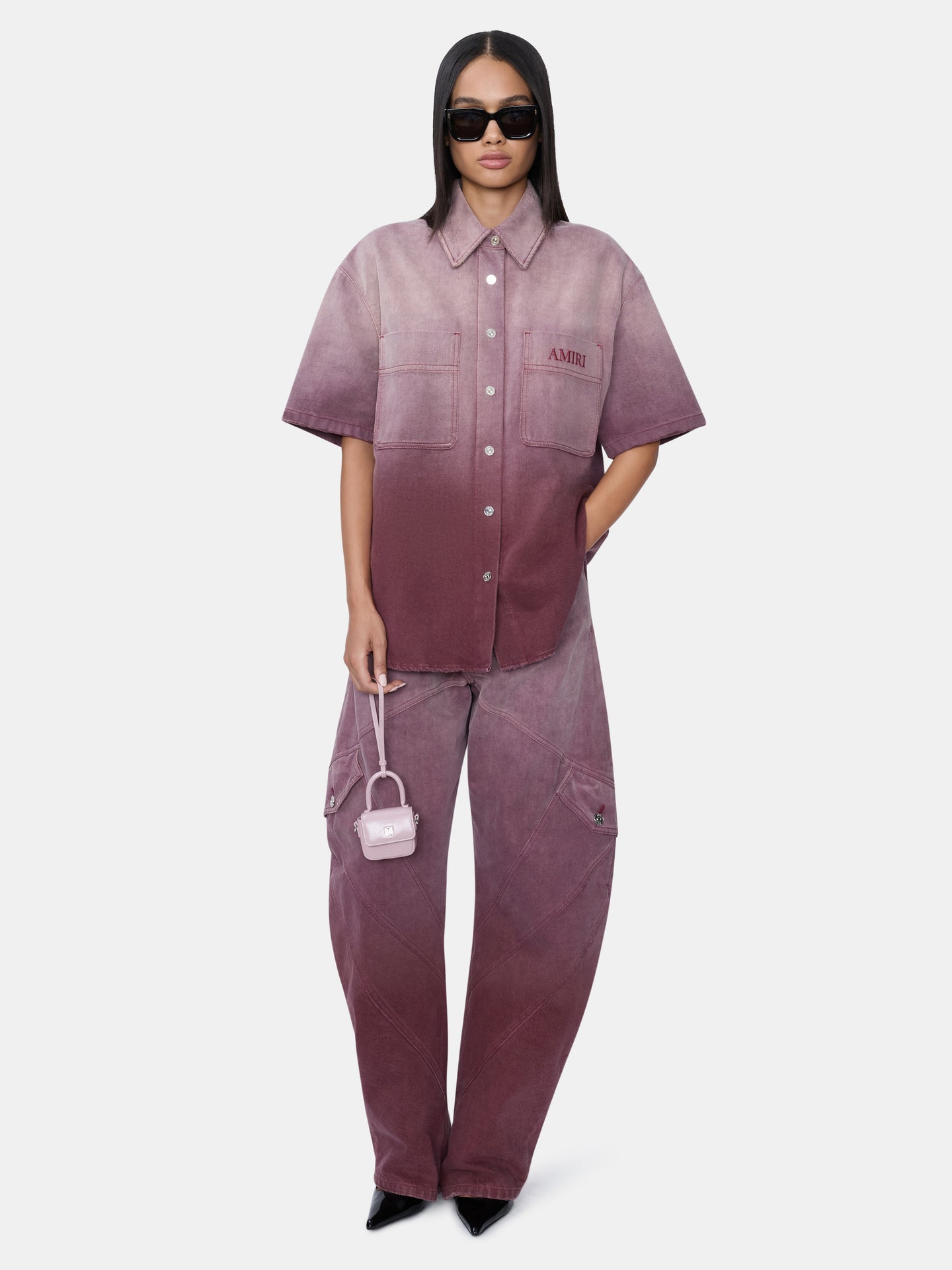 WOMEN - WOMEN'S GRADIENT DENIM SHIRT - Terracotta