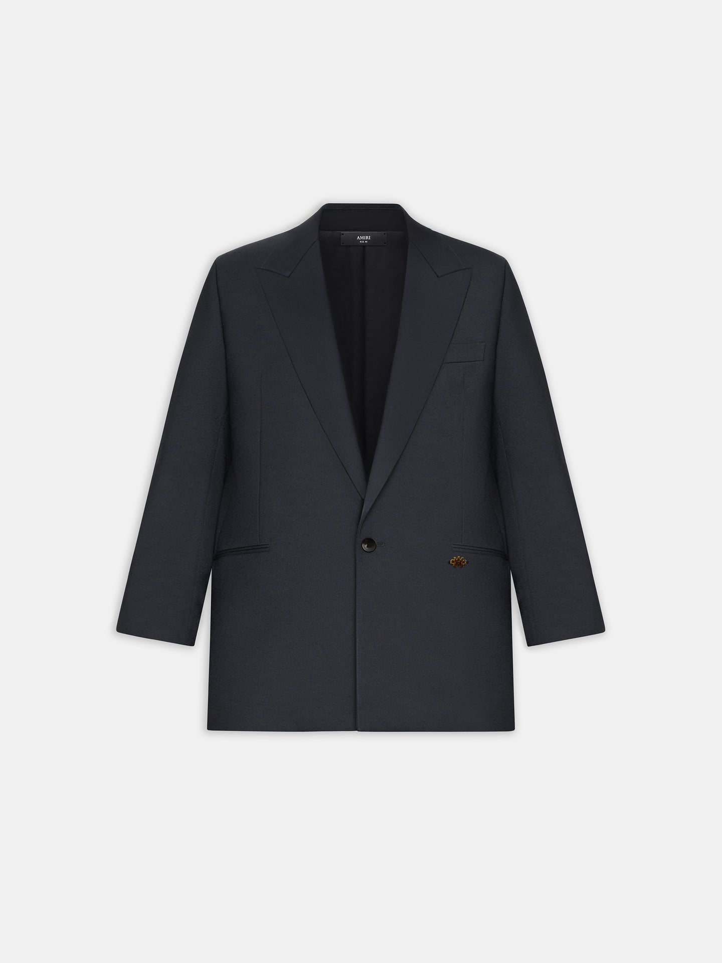 SINGLE-BREASTED TUXEDO JACKET - BLACK