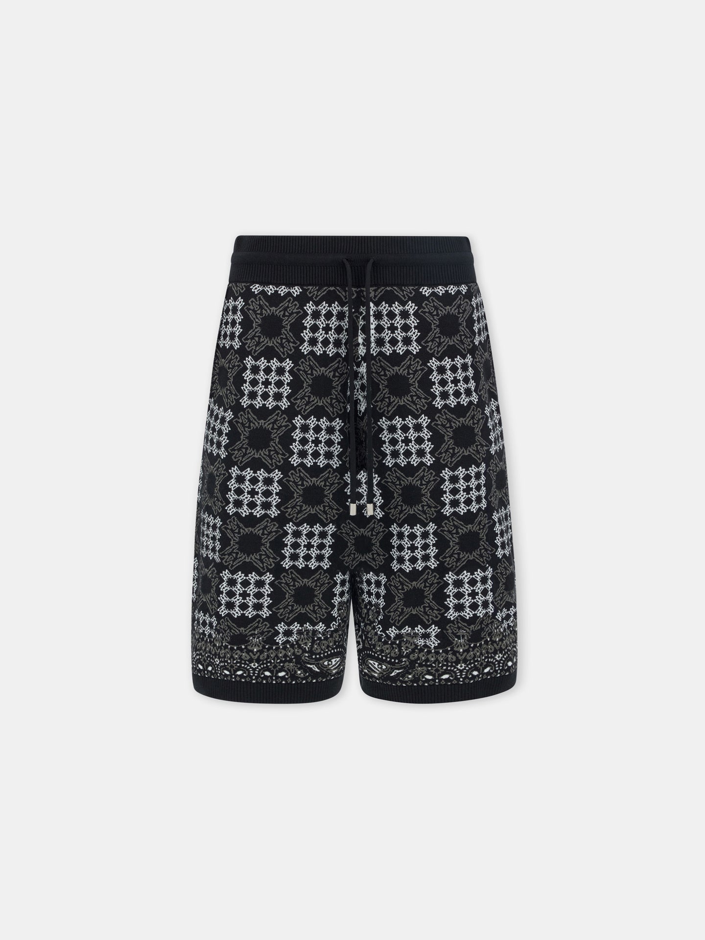 MA QUAD CHECK MESH KNIT SHORT - Black
