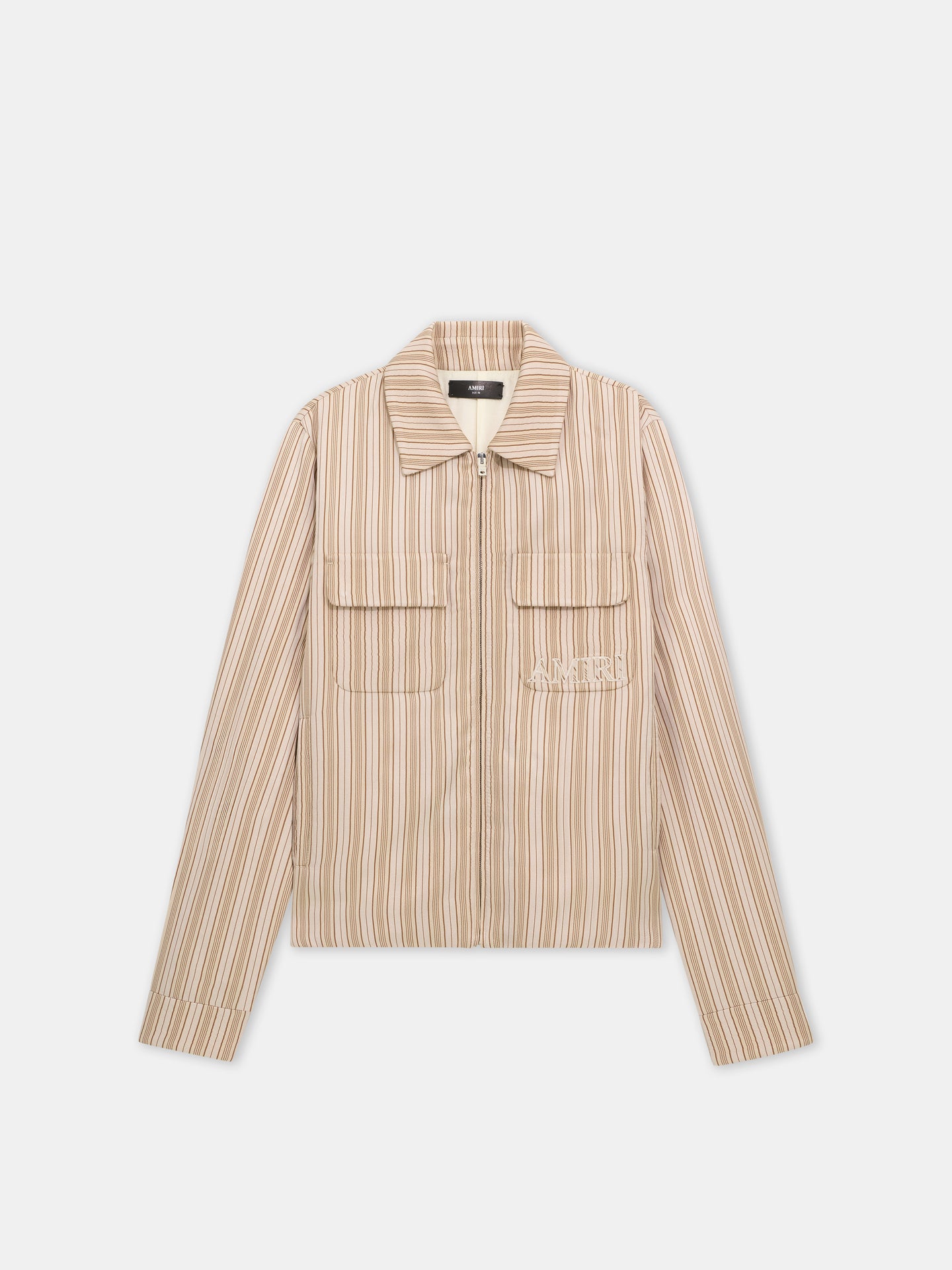 AMIRI STRIPED BLOUSON - Alabaster