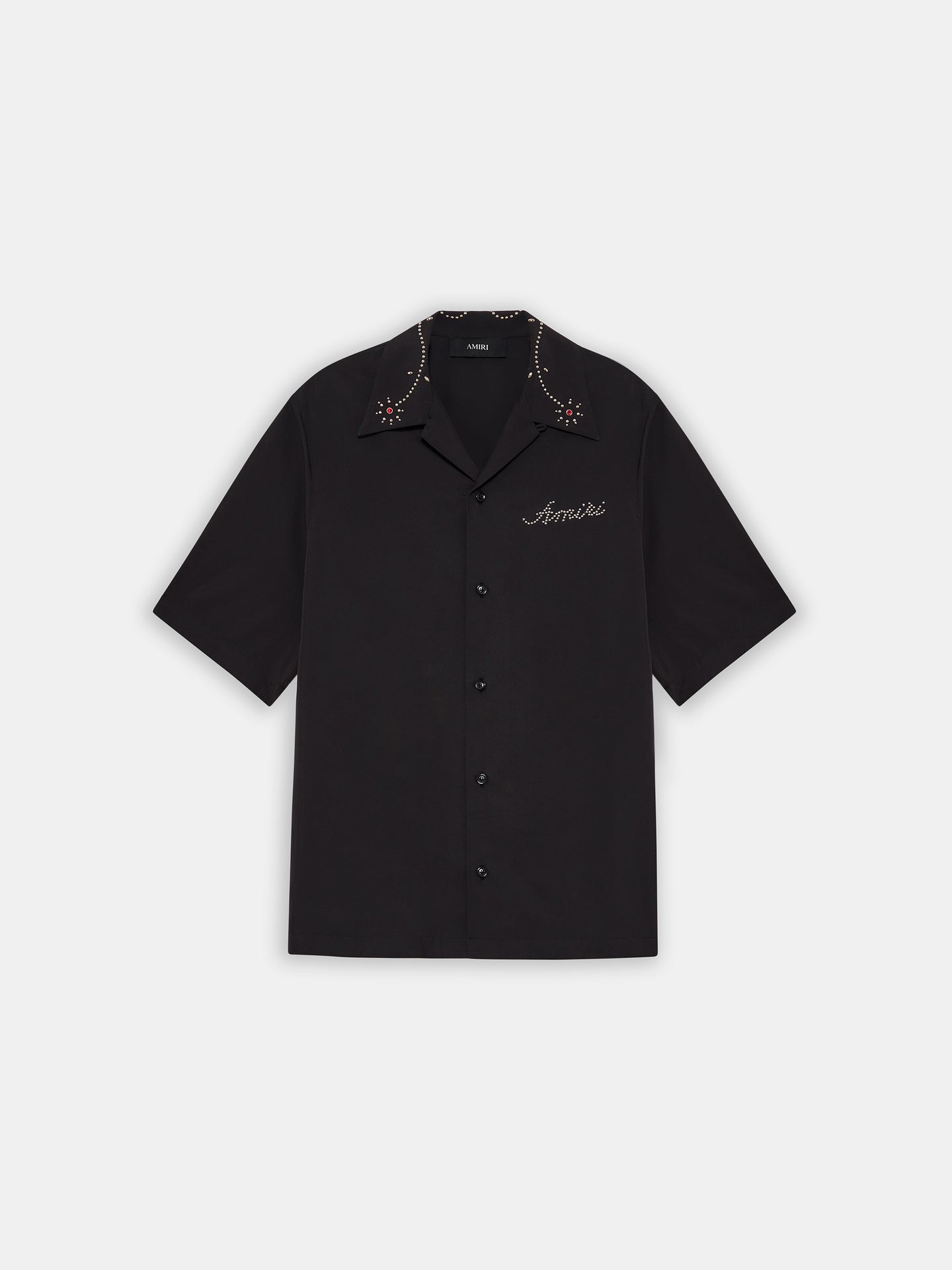 AMIRI STUD CAMP SHIRT - Black