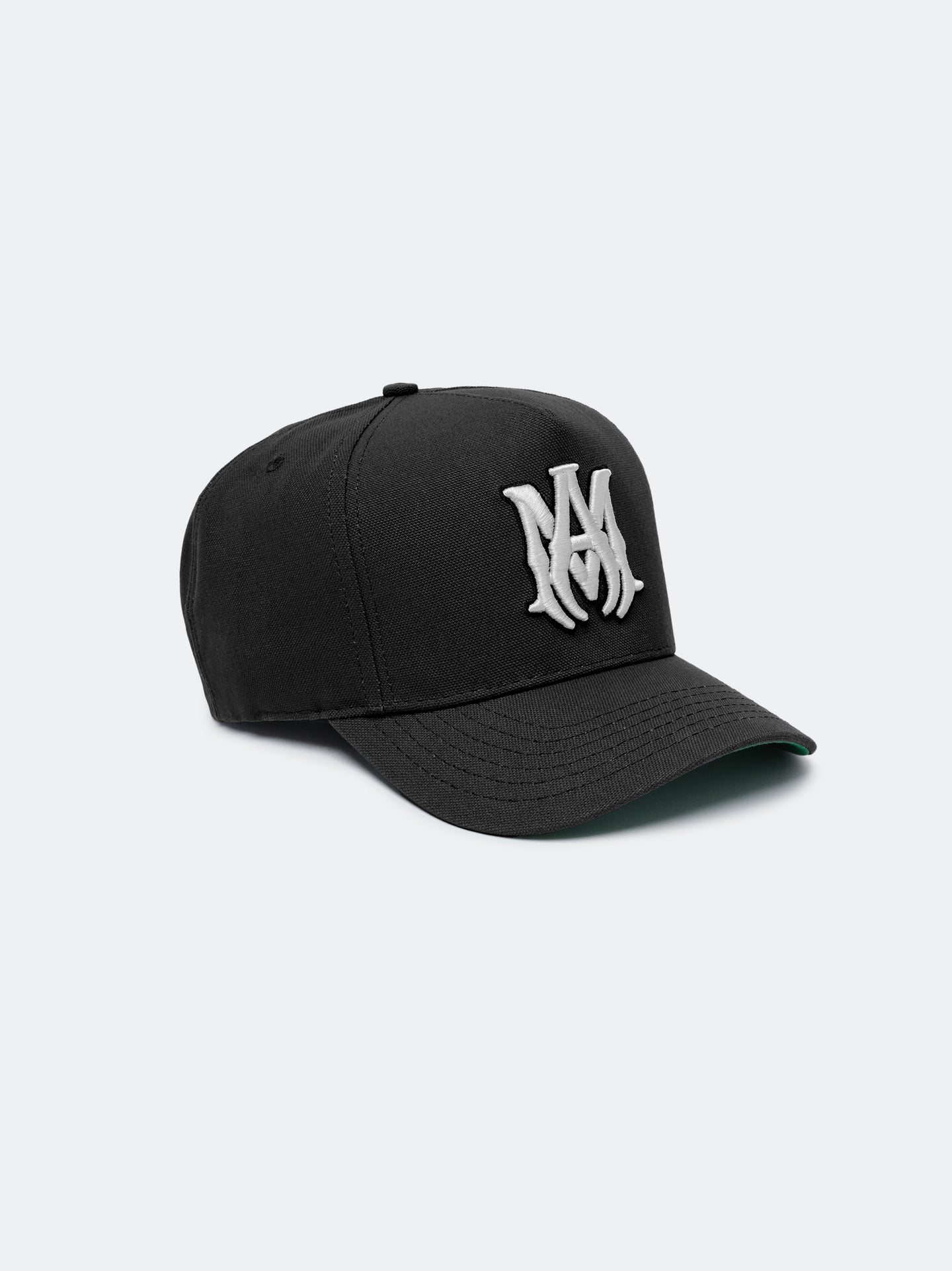 MA STAGGERED AMIRI FULL CANVAS HAT - Black Off White