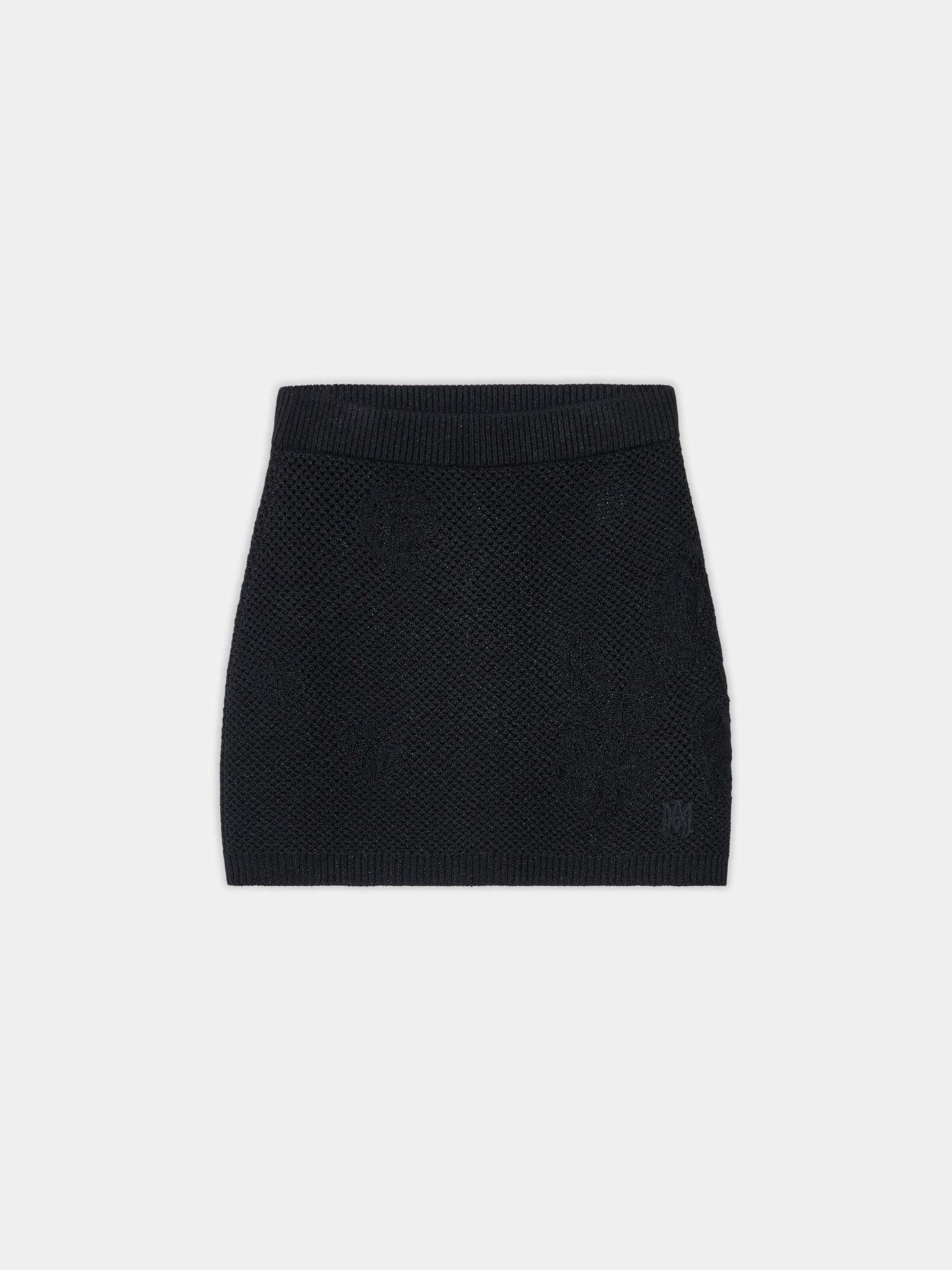 WOMEN - WOMEN'S FLORAL CROCHET MINI SKIRT - Black