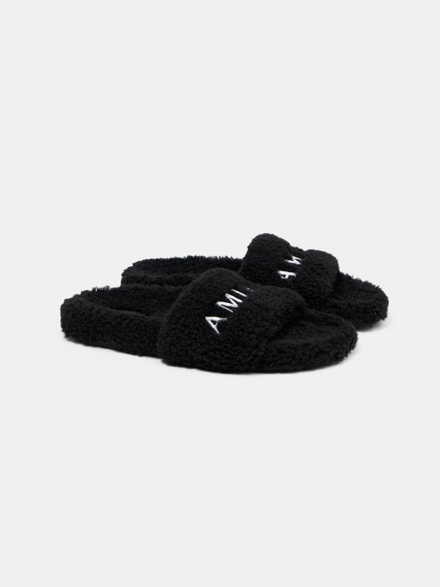 WOMEN - WOMEN'S AMIRI SHEARLING SLIDE - Black