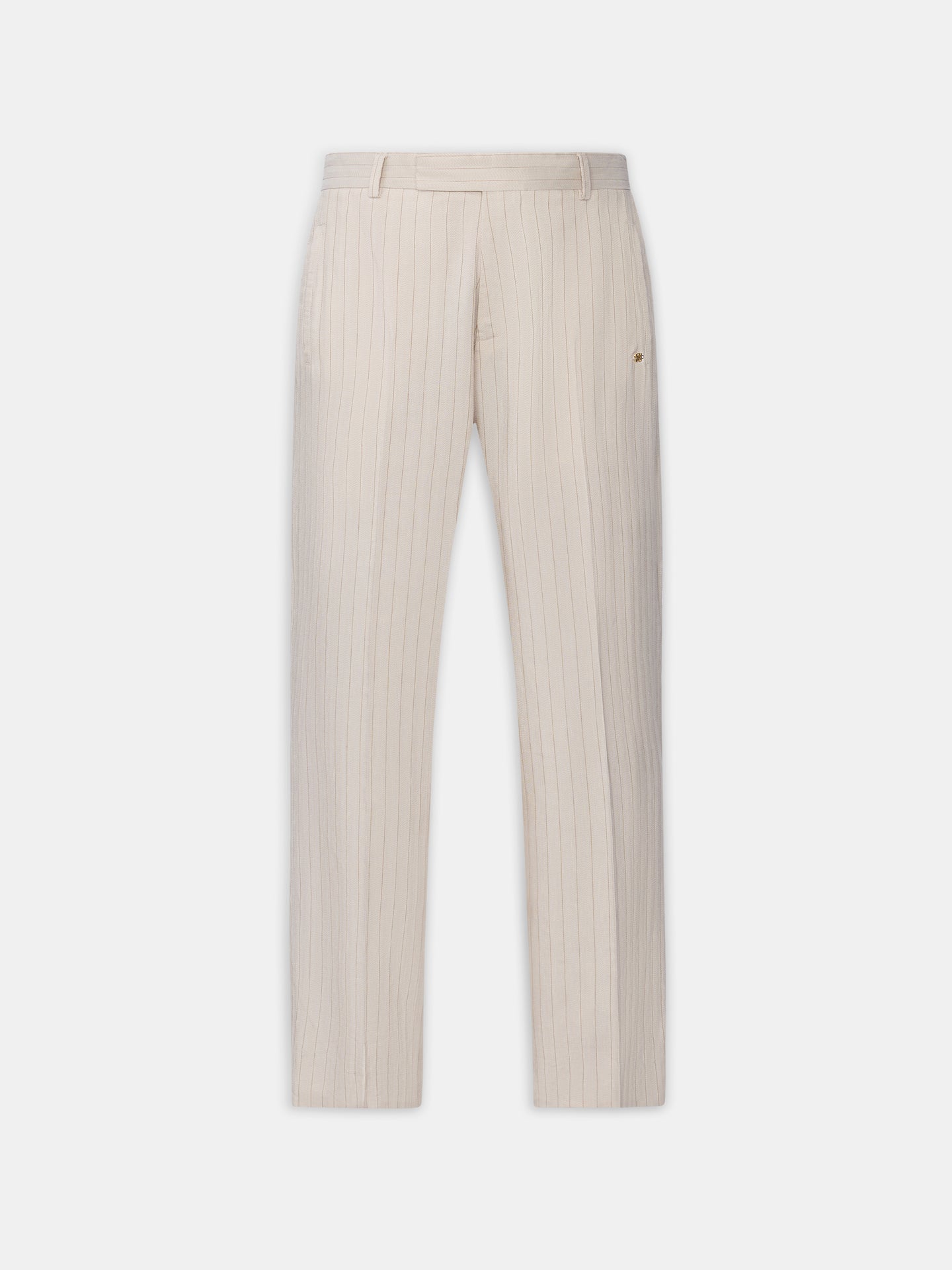 STRIPED TAILORED PANT - Alabaster