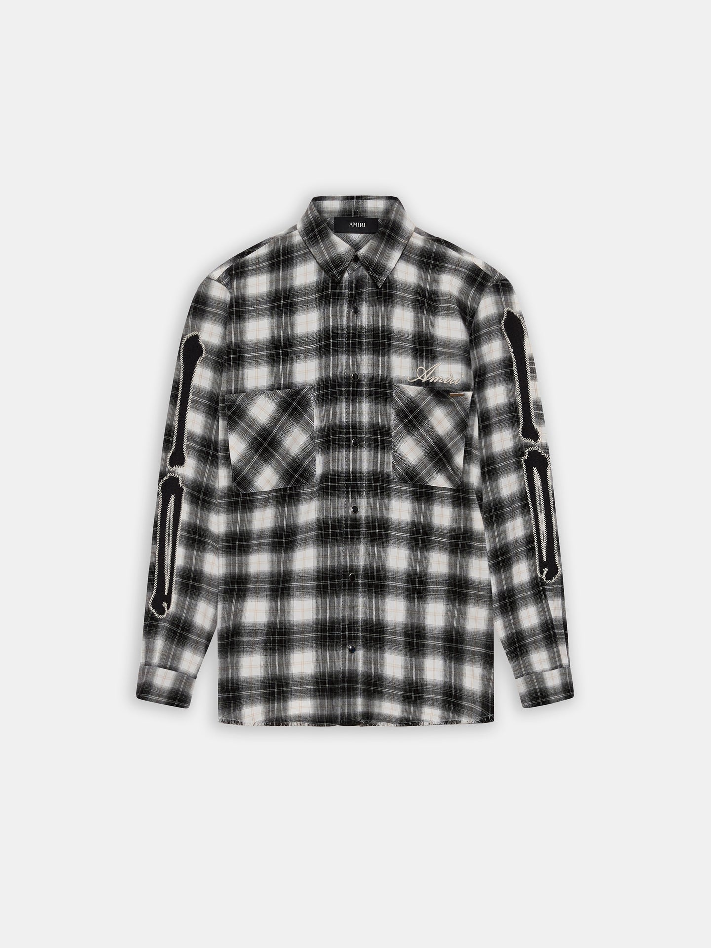 BONES FLANNEL OVERSHIRT - Black
