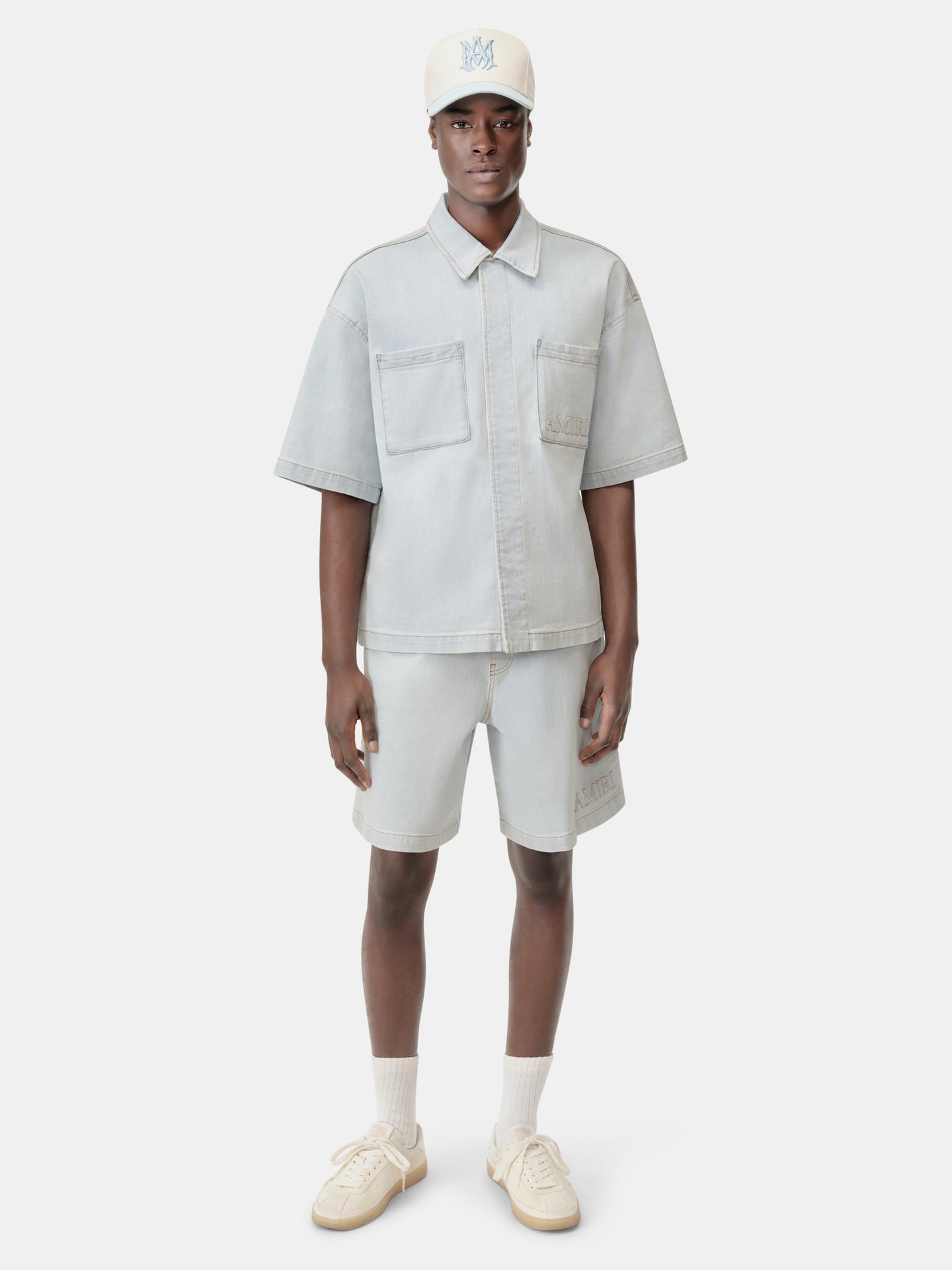 AMIRI 3D 5 POCKET SHORT - Light Indigo