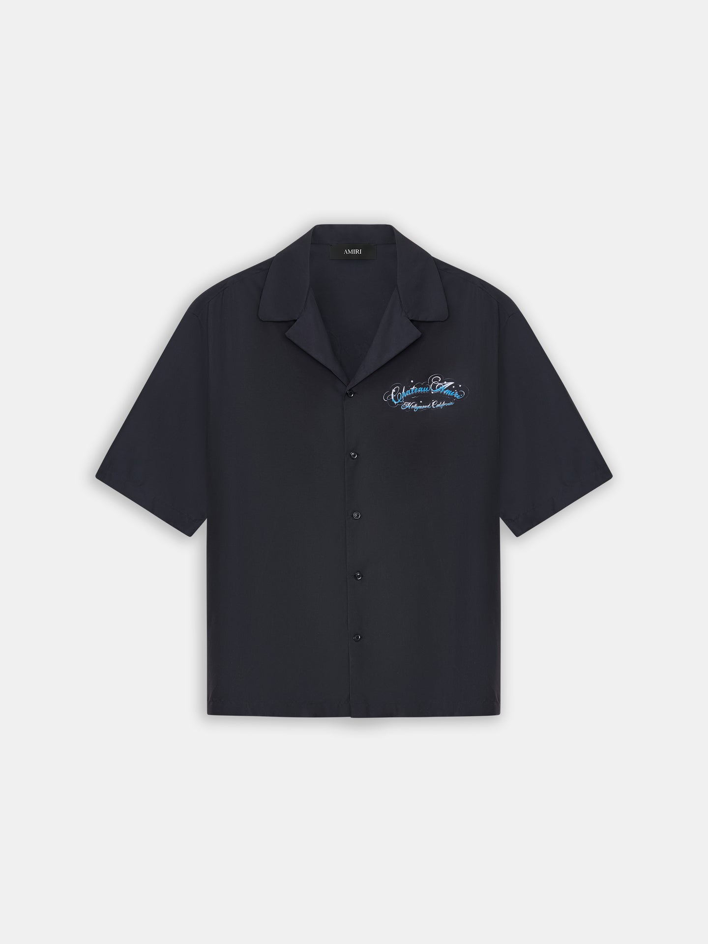 CHATEAU SCRIPT CAMP SHIRT - Black