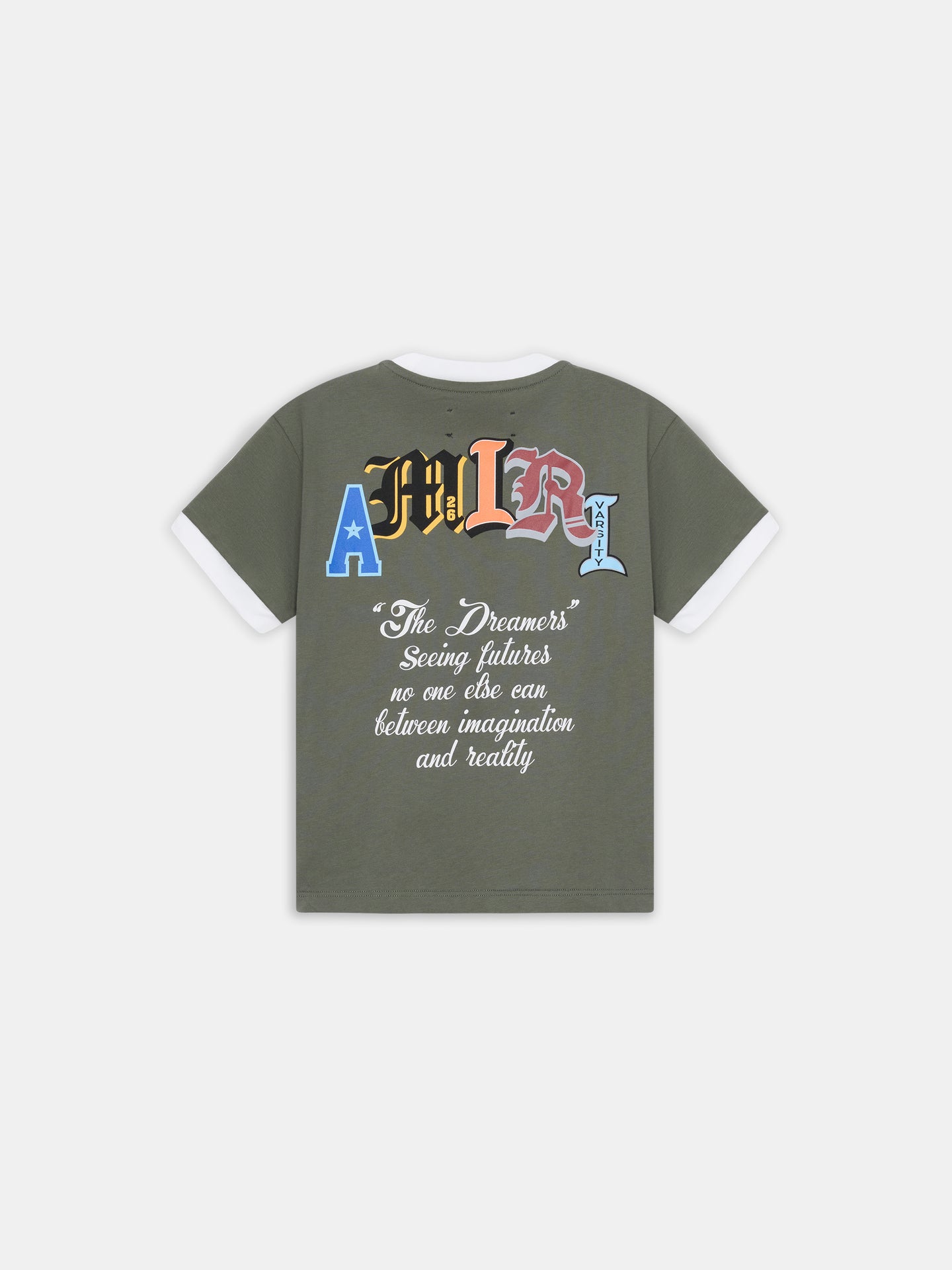 KIDS - KIDS' VARSITY PATCH RINGER TEE - Dark Sage