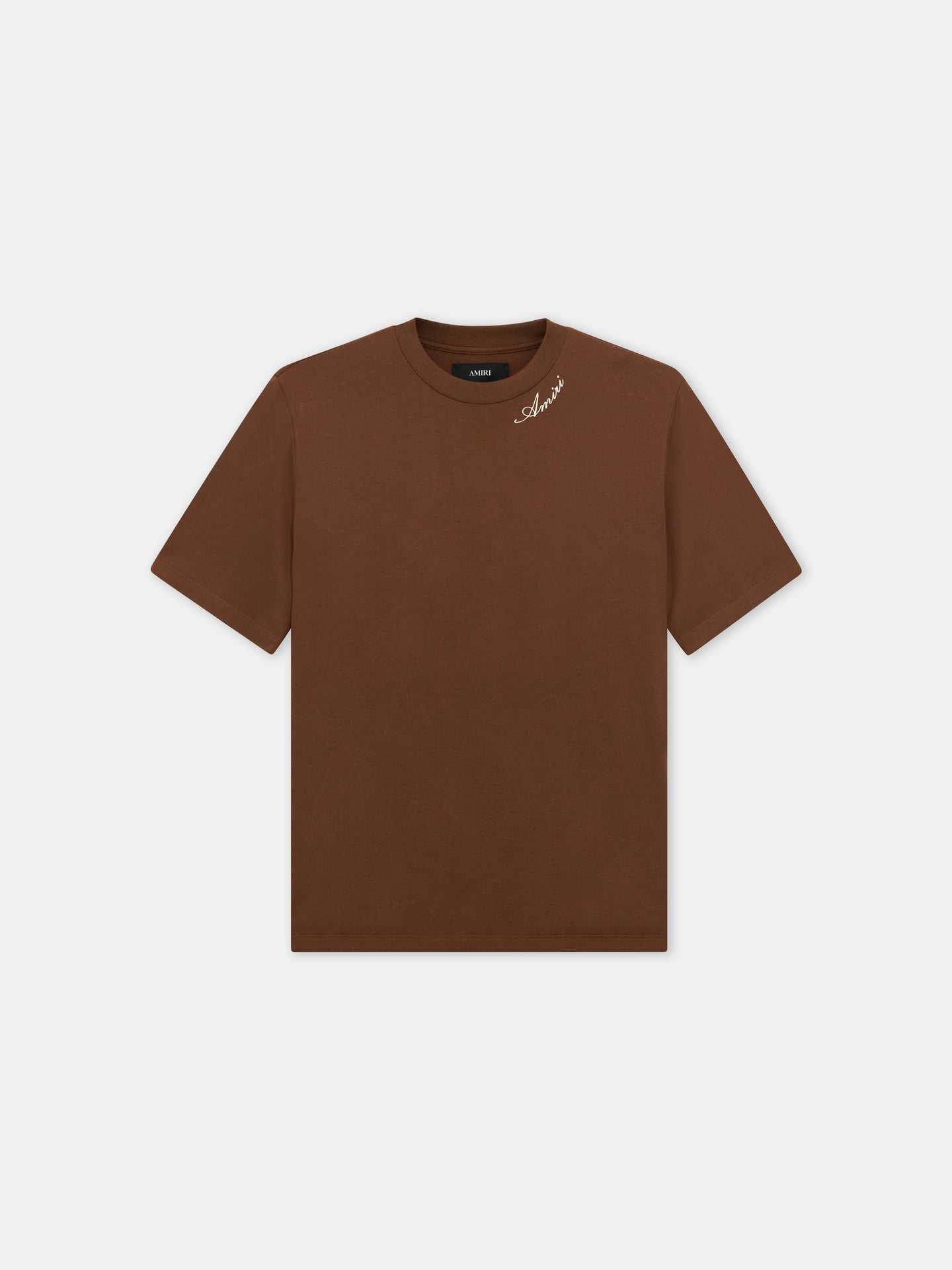 AMIRI SCRIPT TEE - Tobacco