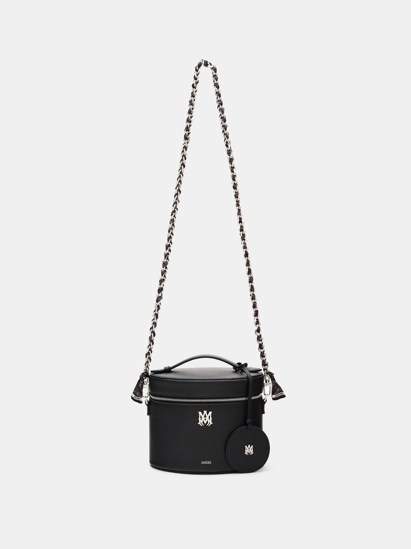 WOMENS - WOMEN'S BANDANA SILK CHAIN STRAP - Black Nickel