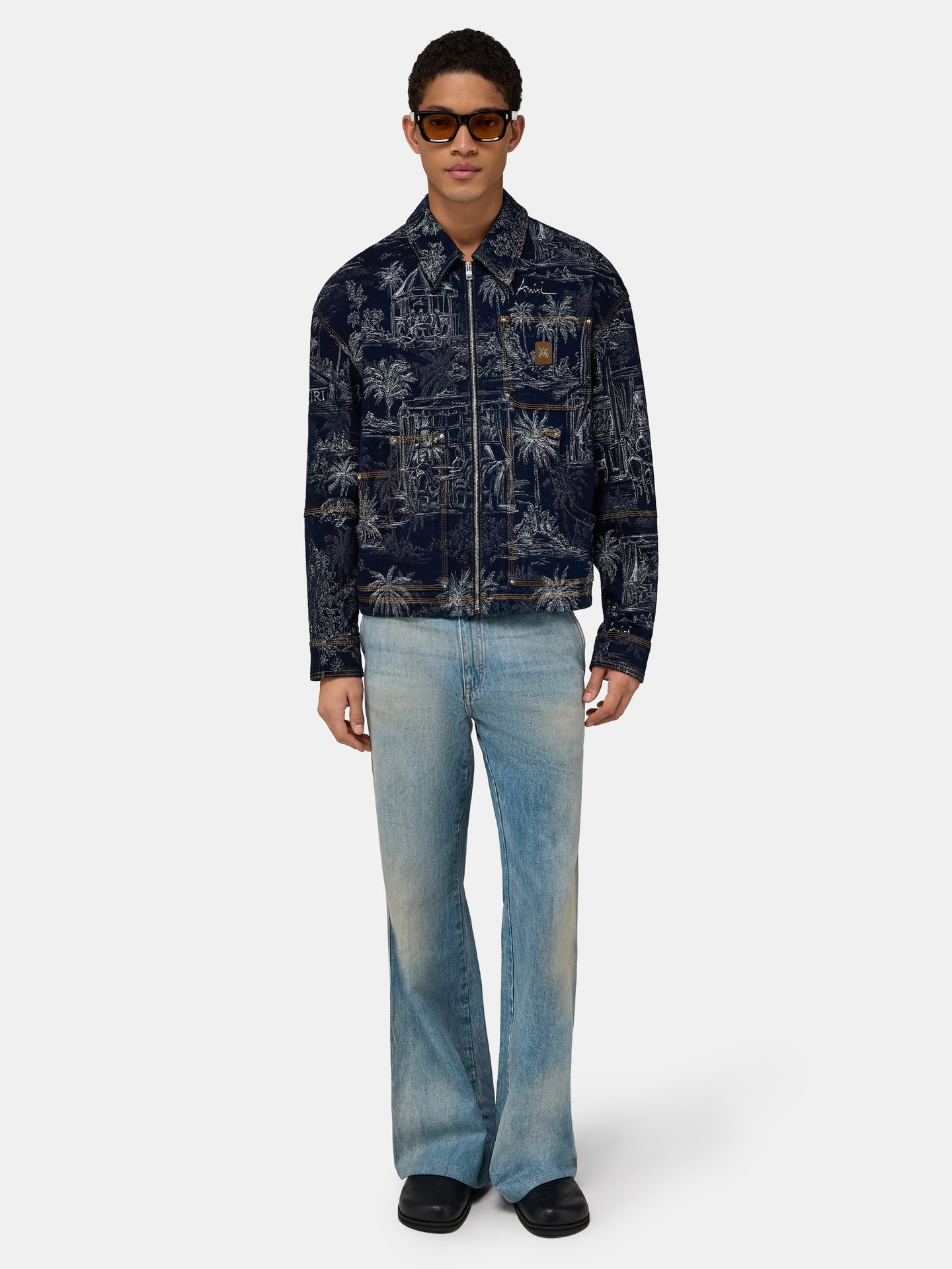 CHATEAU PALMS JACQUARD JACKET - Indigo