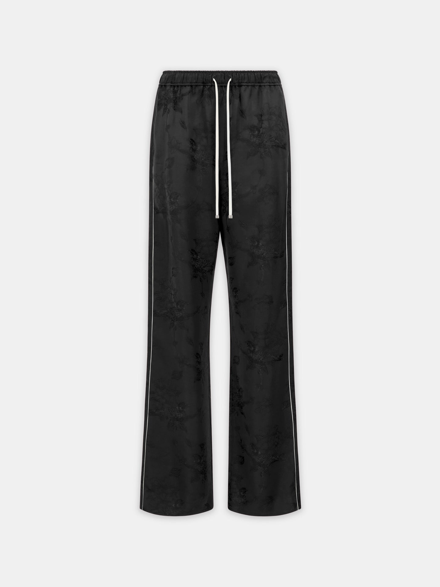FLORAL JACQUARD PULL ON PANT - Black
