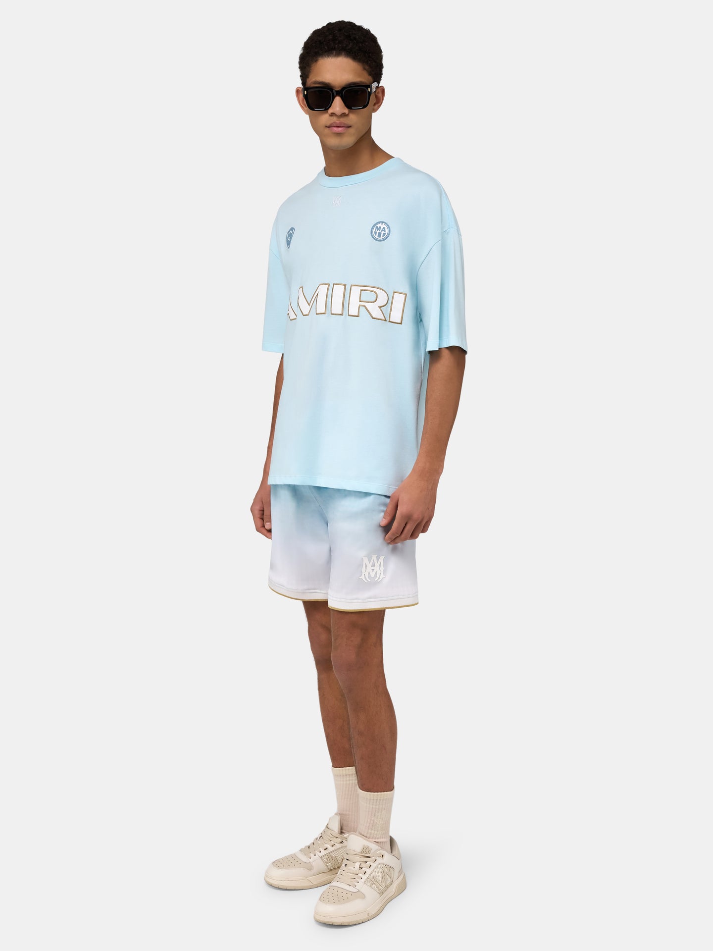 AMIRI SPORT 94 OVERSIZED TEE - Sky