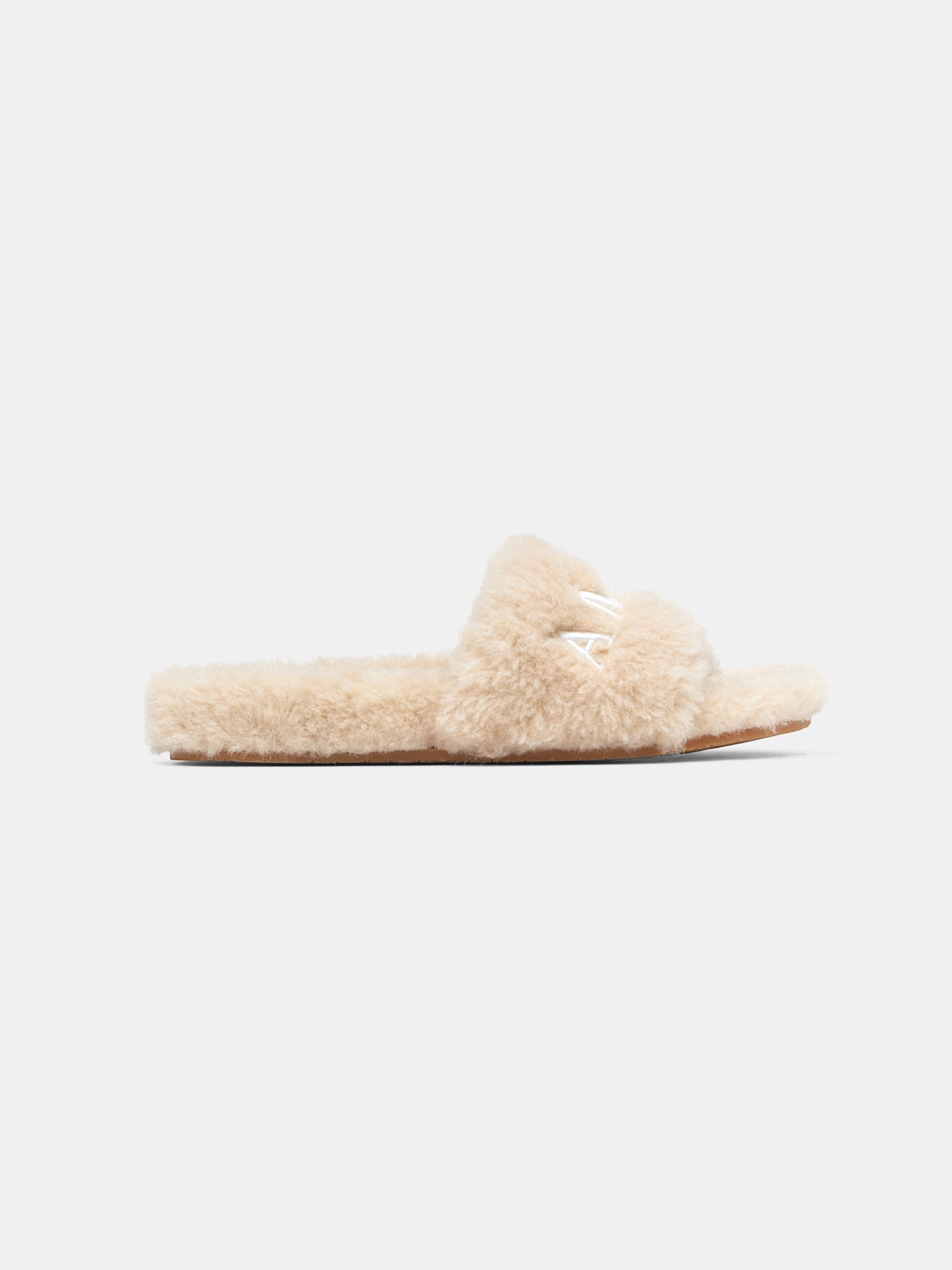 WOMEN - WOMEN'S AMIRI SHEARLING SLIDE - Natural