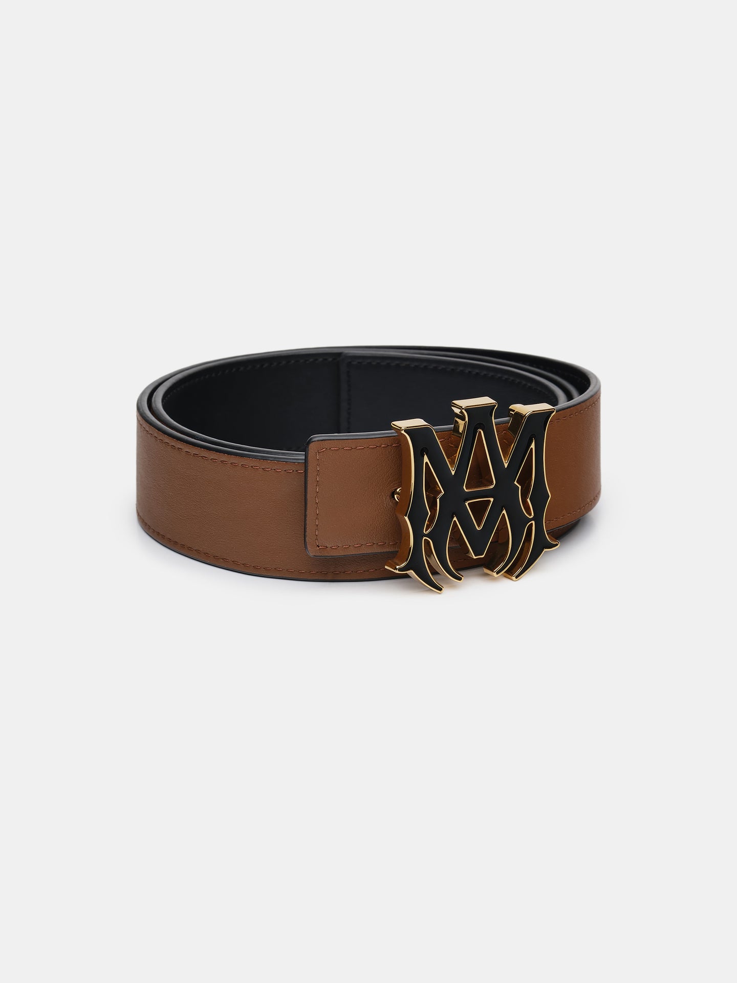 MA 4CM ENAMEL BELT - Black Brown