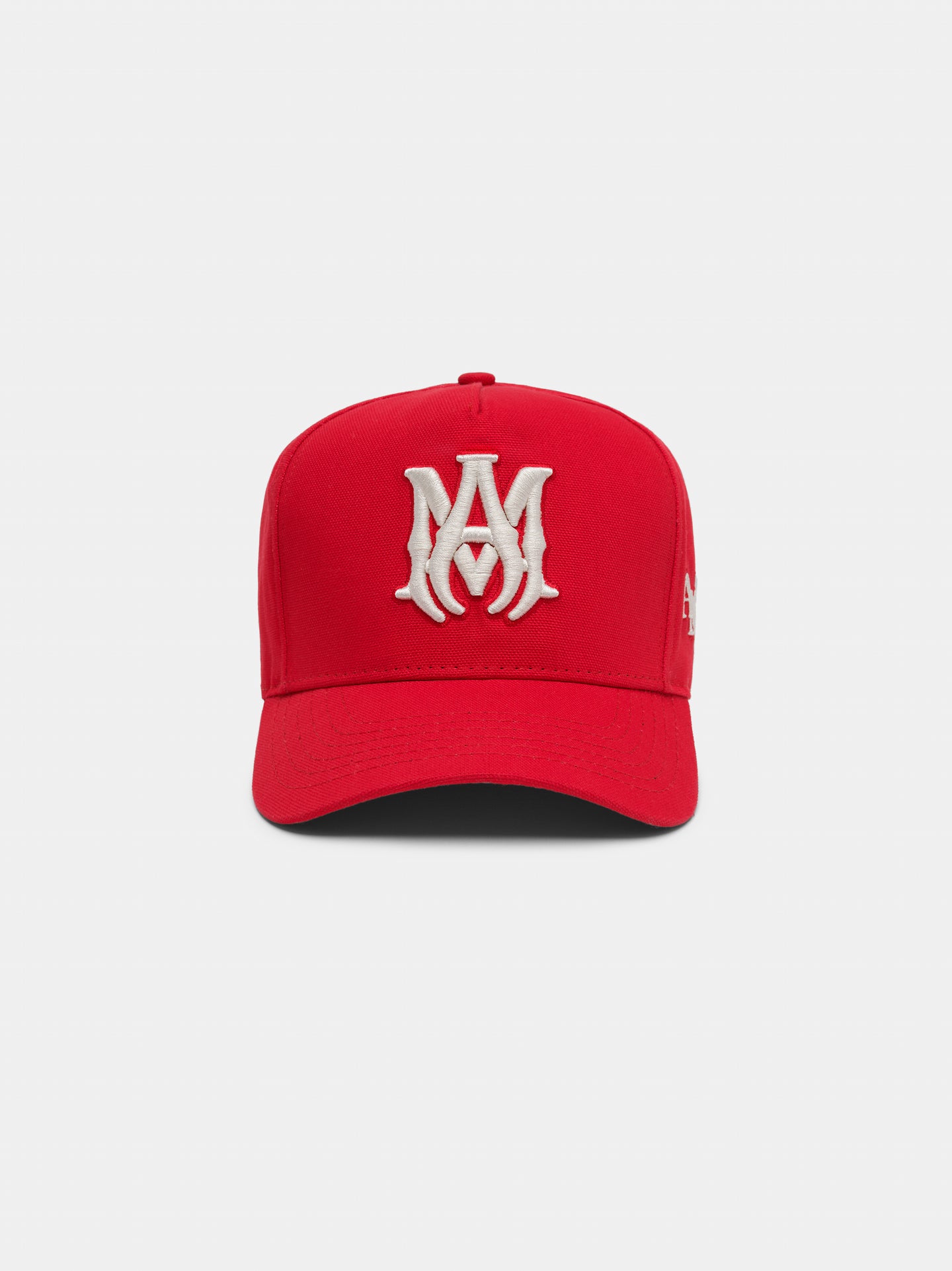 MA STAGGERED AMIRI FULL CANVAS HAT - Red