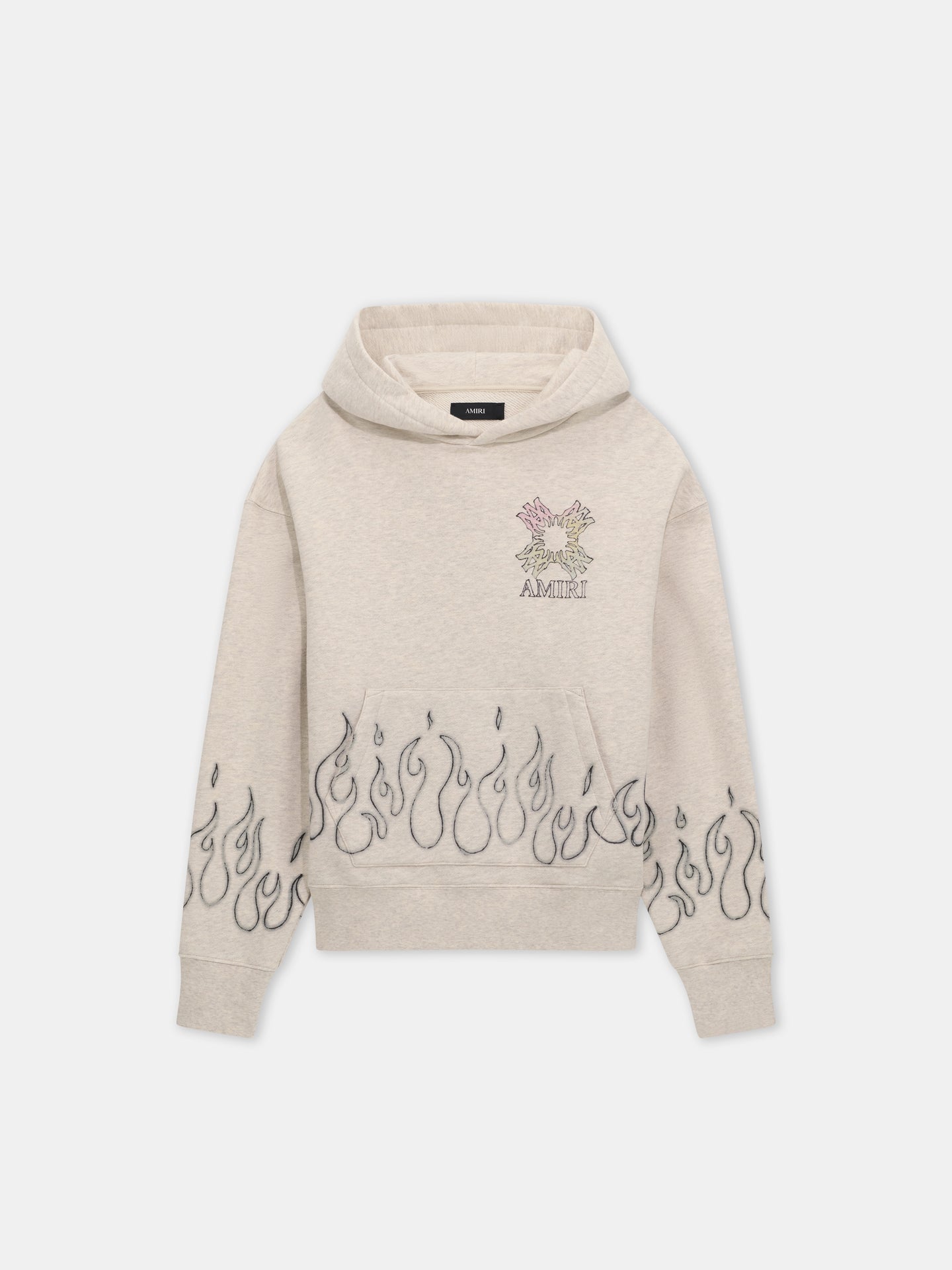 MA QUAD FLAMES OVERSIZED HOODIE - Ivory