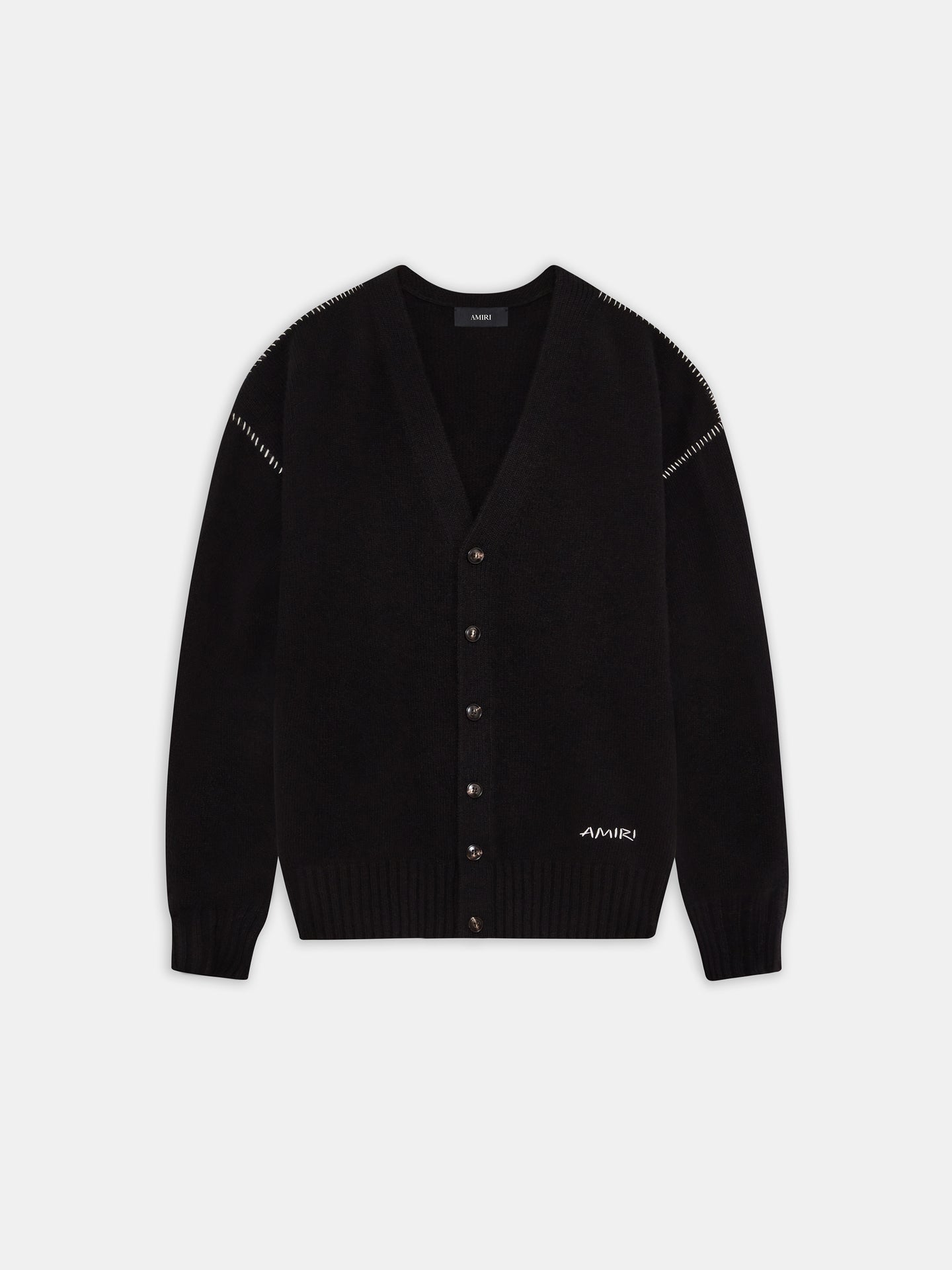 WOMEN - WOMEN'S AMIRI WHIP STITCH CARDIGAN - Black