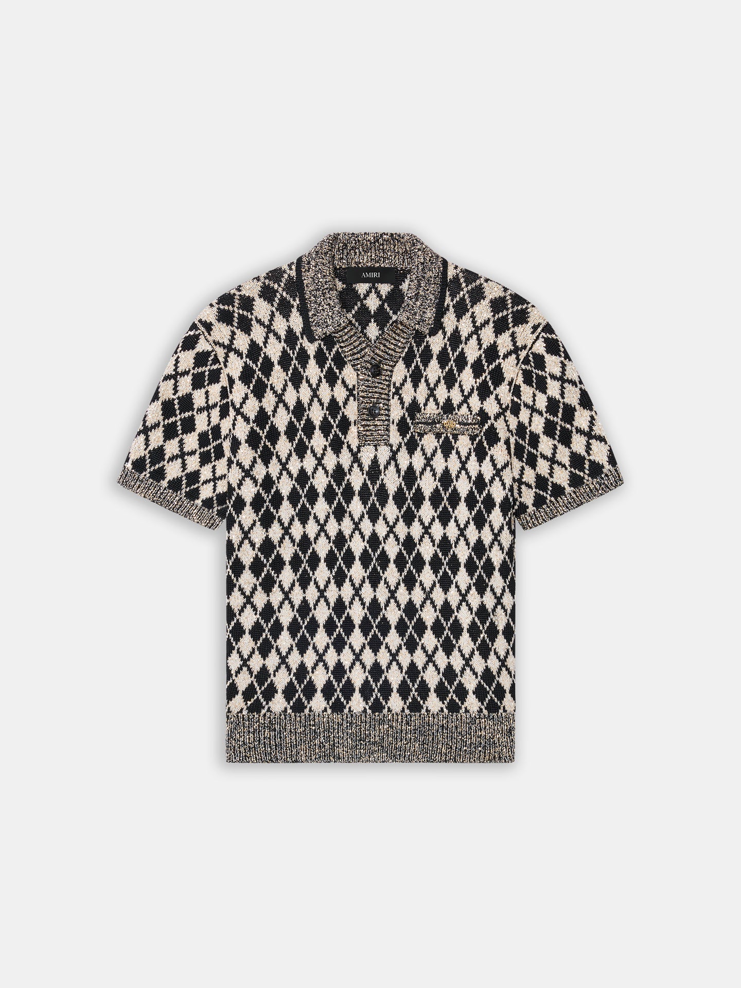 ARGYLE POLO - Black