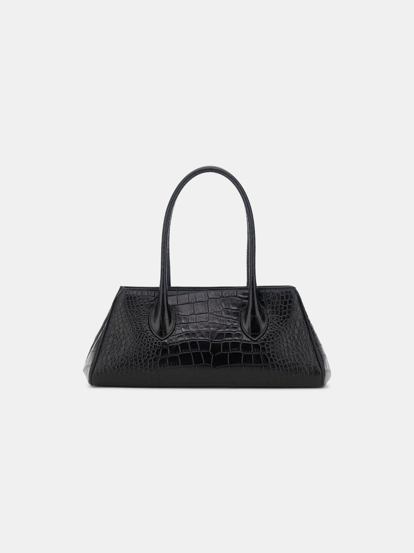 WOMEN - WOMEN'S EMBOSSED CROC HONEY 40 SHOULDER - Black