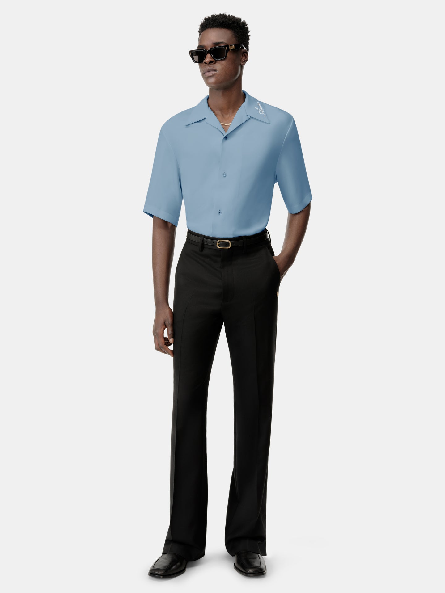 AMIRI CAMP SHIRT - Ashley Blue