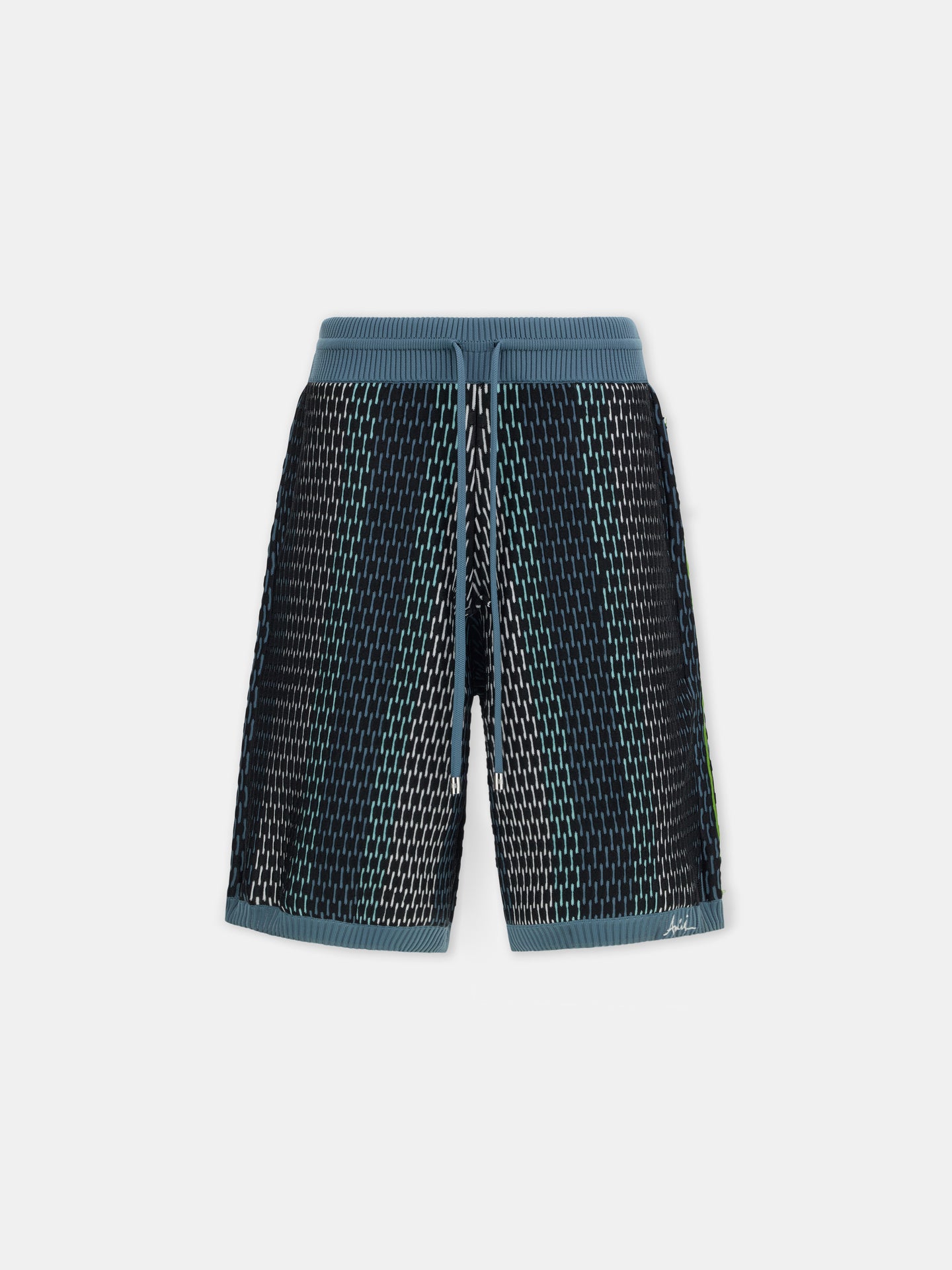 STRIPED SHORT - Blue