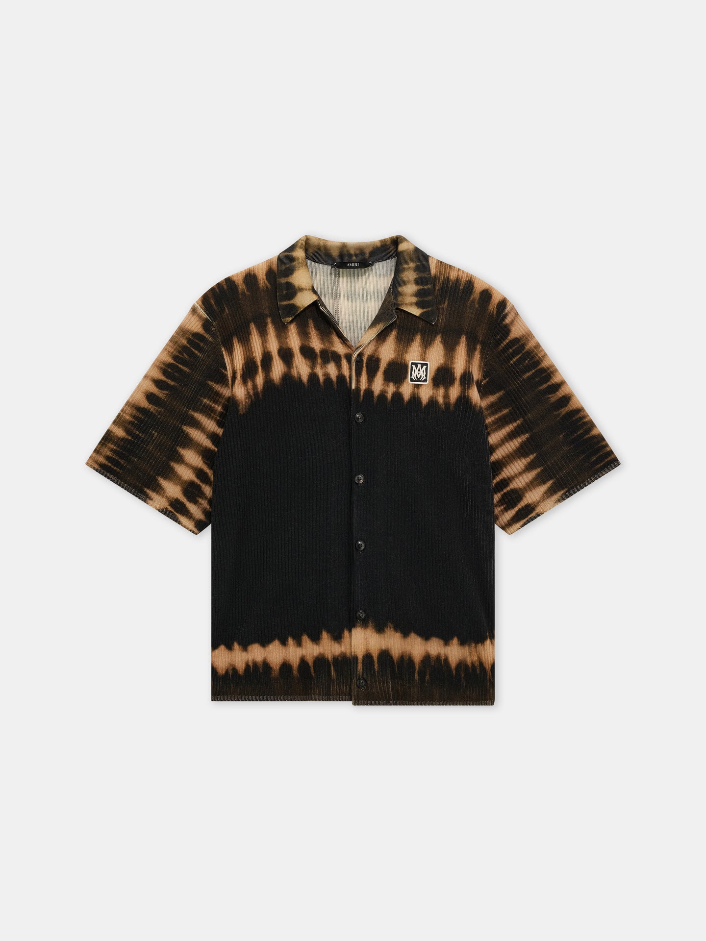 MA PATCH TIE DYE KNIT SHIRT - Black