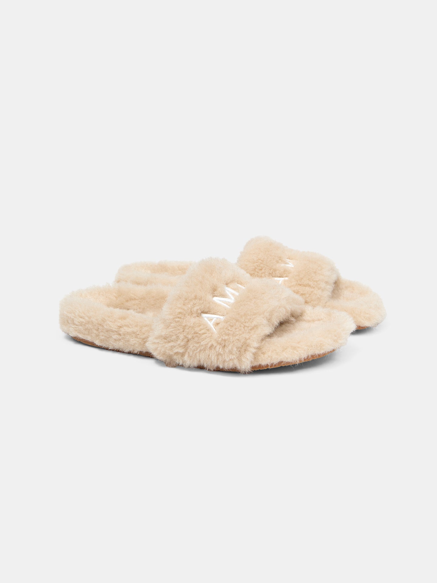 WOMEN - WOMEN'S AMIRI SHEARLING SLIDE - Natural