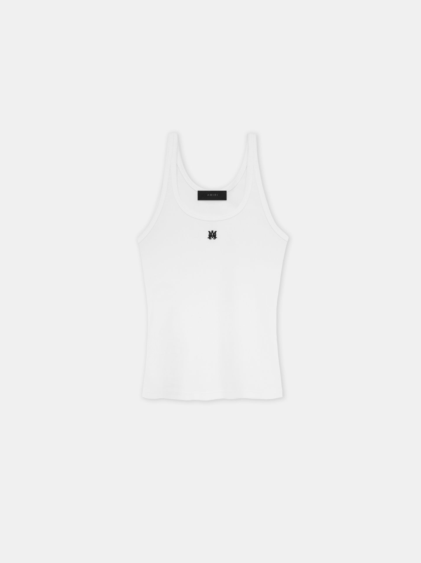 WOMEN - WOMEN'S MA EMBROIDERED RIBBED TANK - White