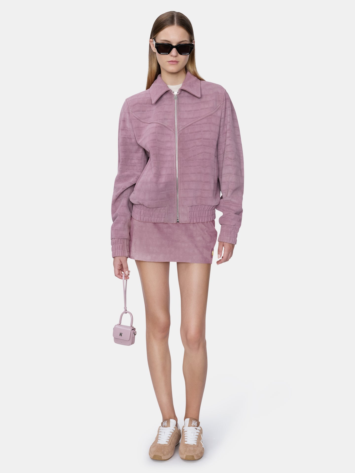WOMEN - WOMEN'S CROC SUEDE MINI SKIRT - Dusk