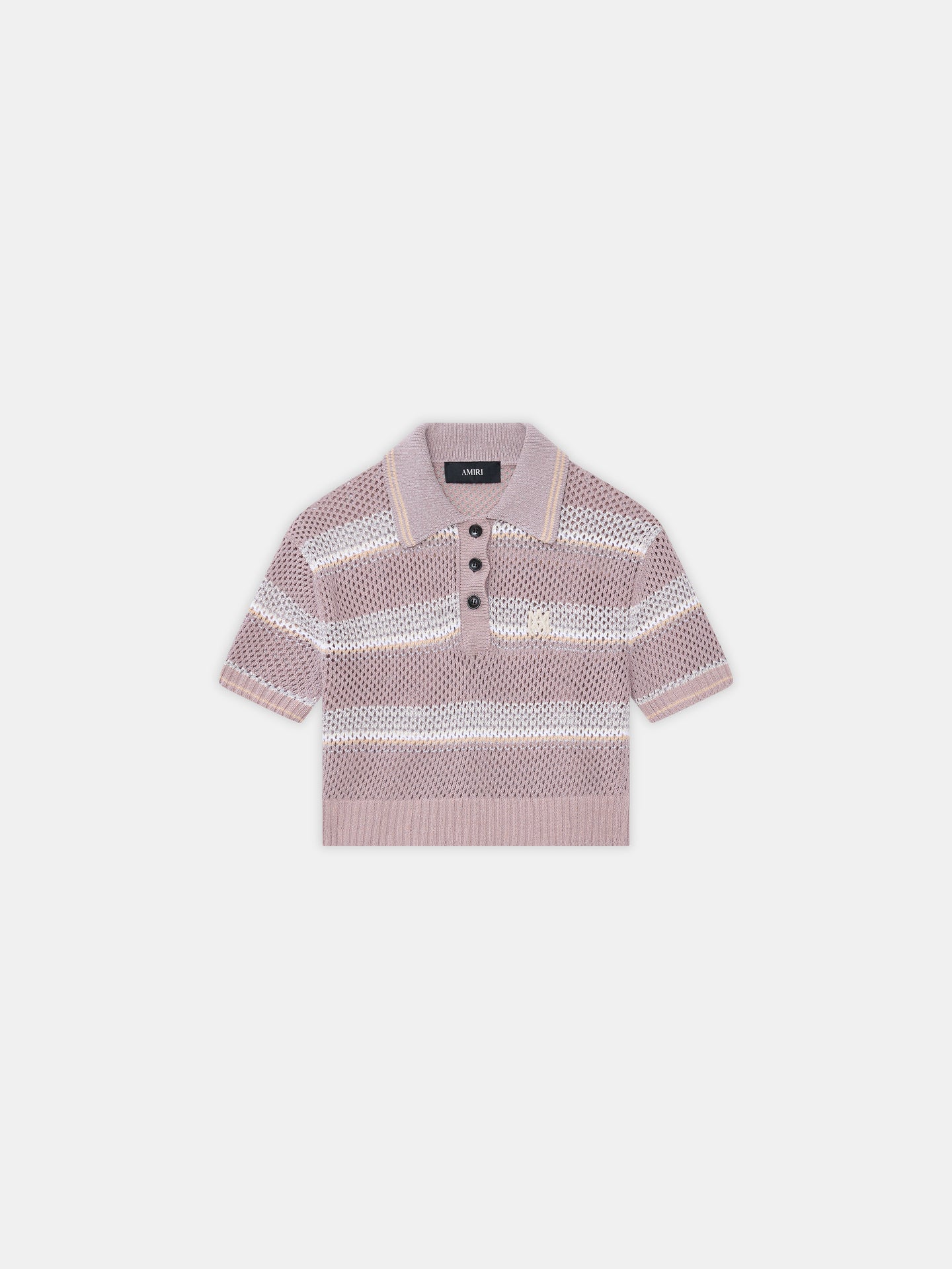 WOMEN - WOMEN'S MA STRIPE CROCHET POLO - Dusk