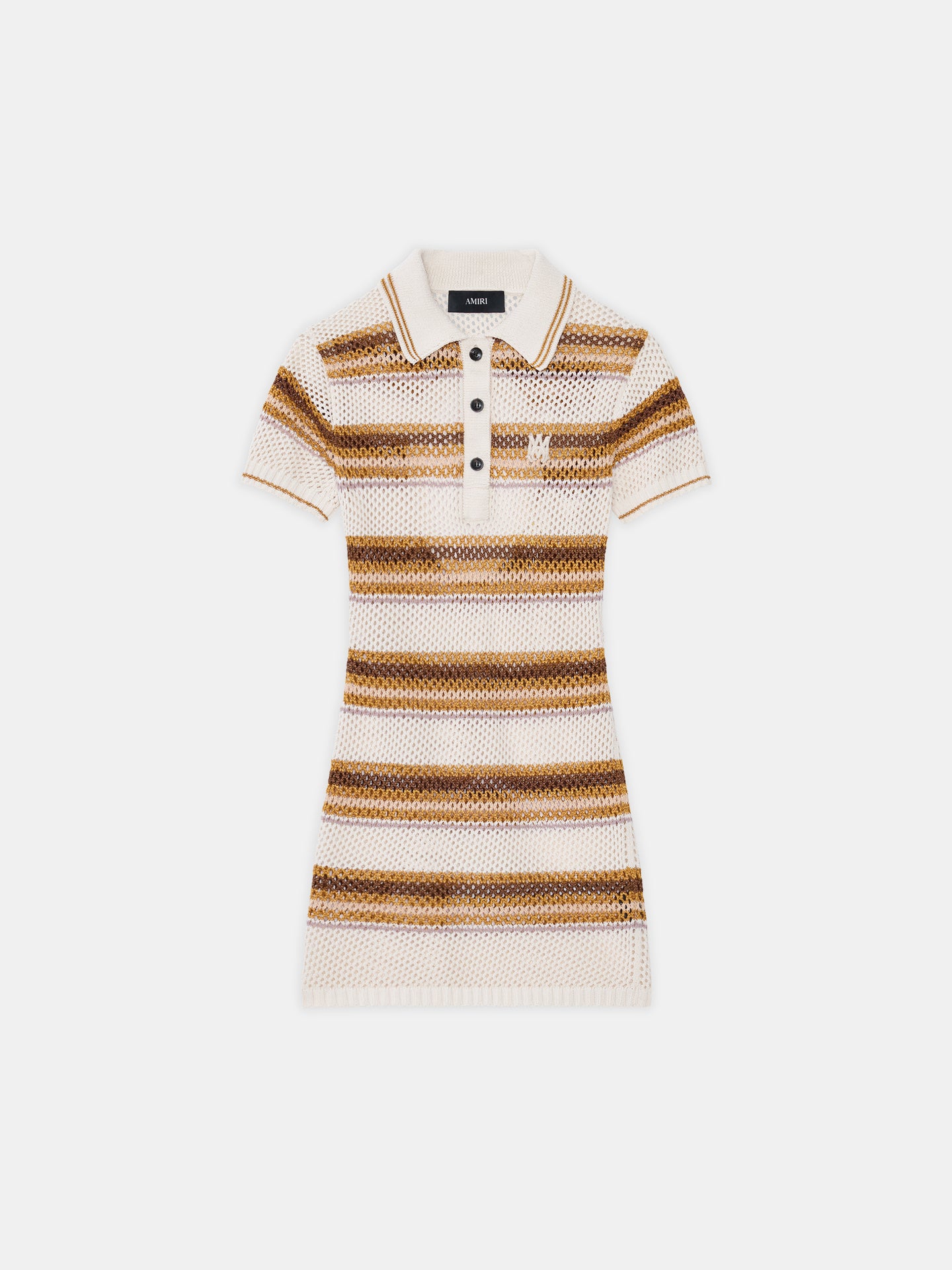 WOMEN - WOMEN'S MA STRIPE POLO MINI DRESS - Alabaster