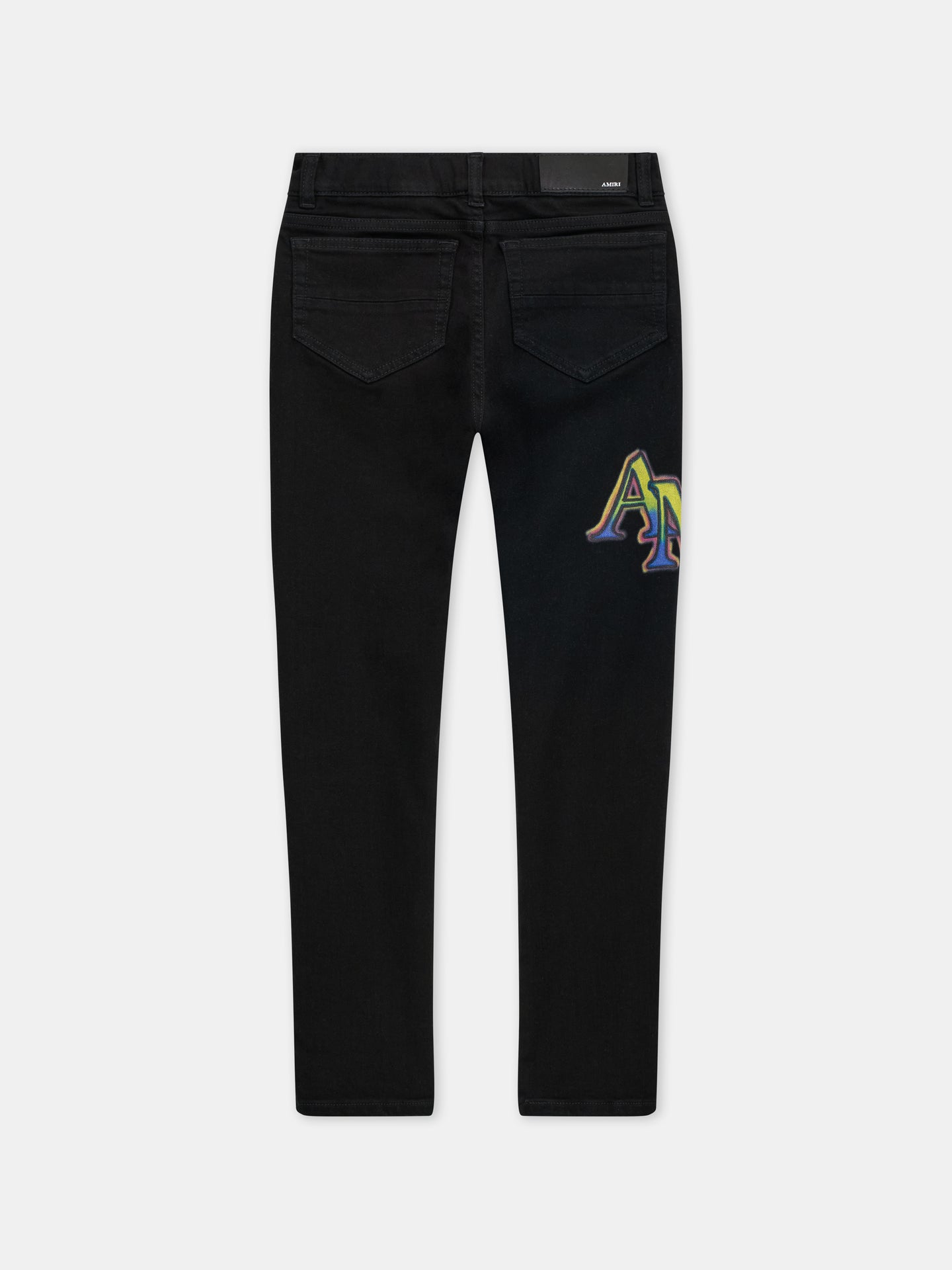 KIDS - KIDS' AMIRI STAGGERED JEAN - Washed Black