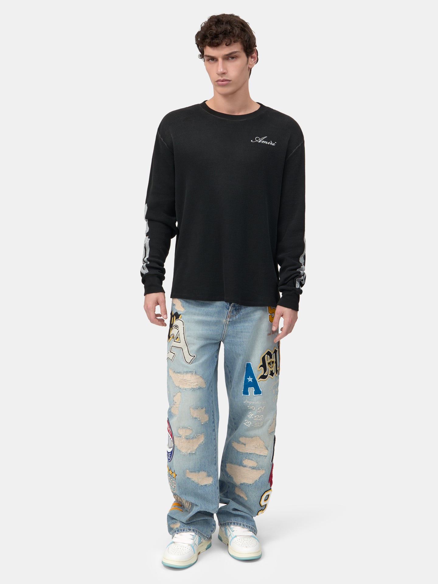 BONES LONG SLEEVE TEE - Black