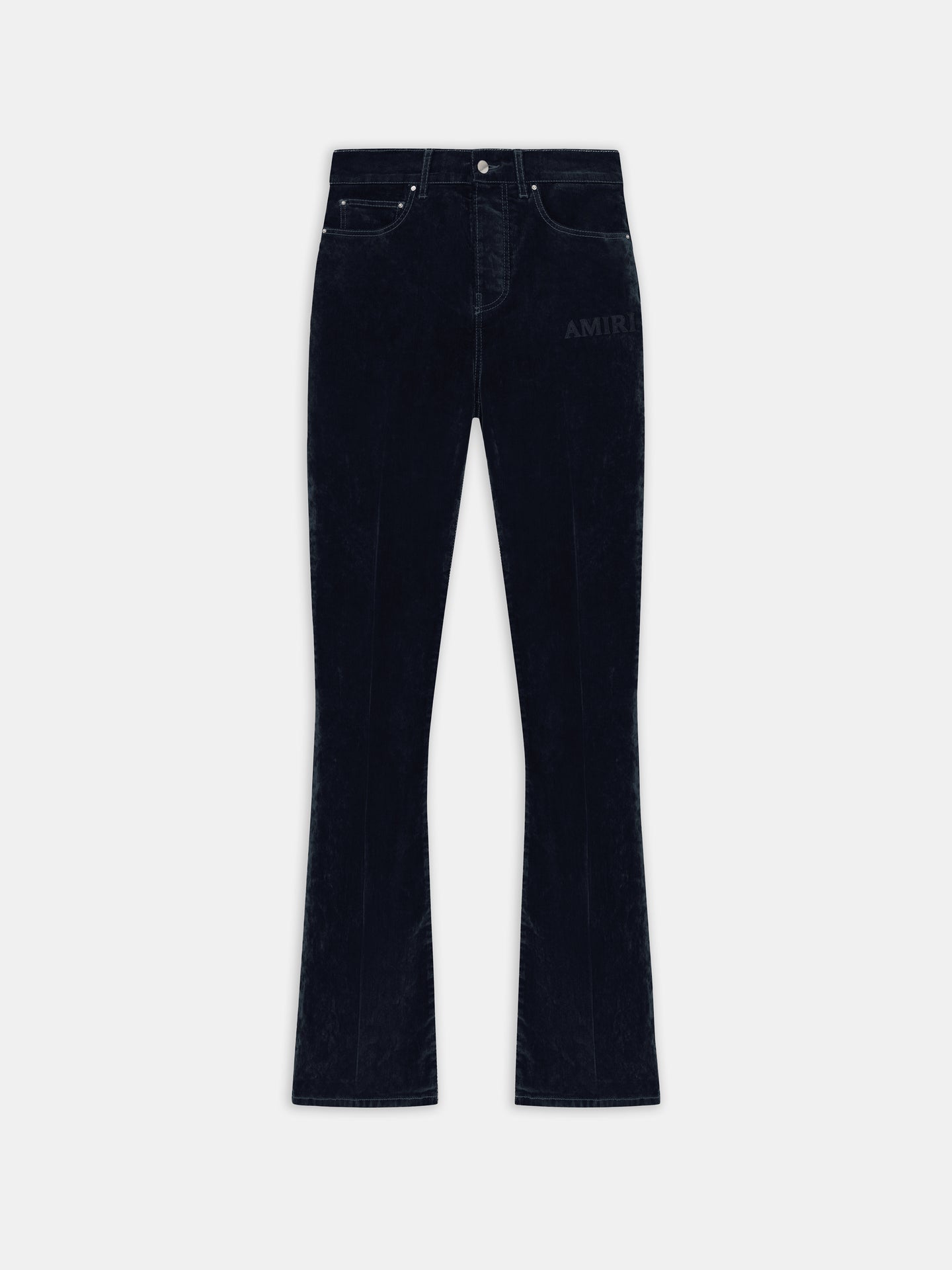 VELVET FLARE JEAN - BLACK