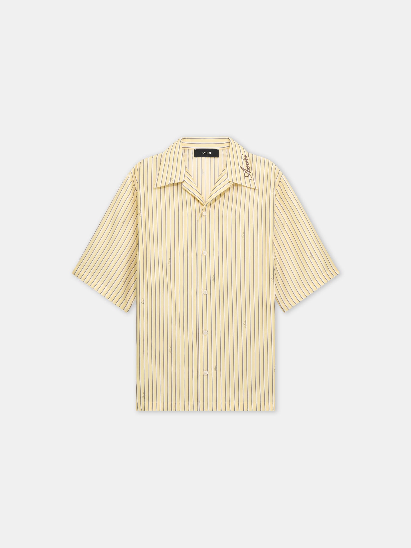 AMIRI SCRIPT BOWLING SHIRT - Sherbet Yellow