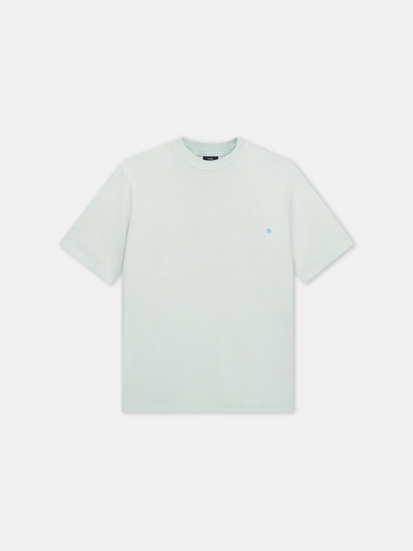 AMIRI QUALITY GOODS LABEL TEE - Powder Teal